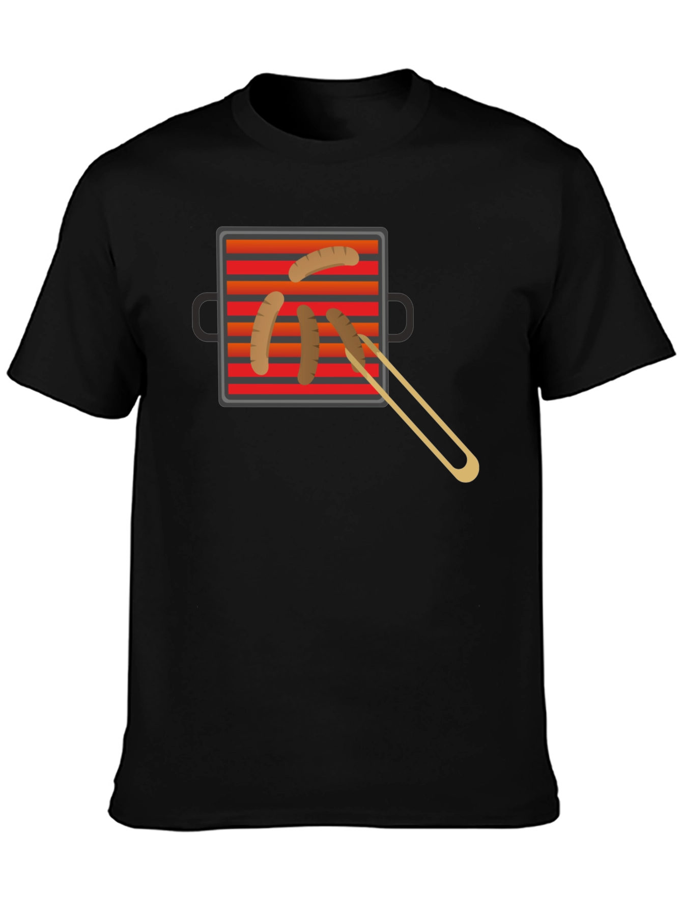 Grilling Time T-Shirt - BBQ Sausage Graphic Tee