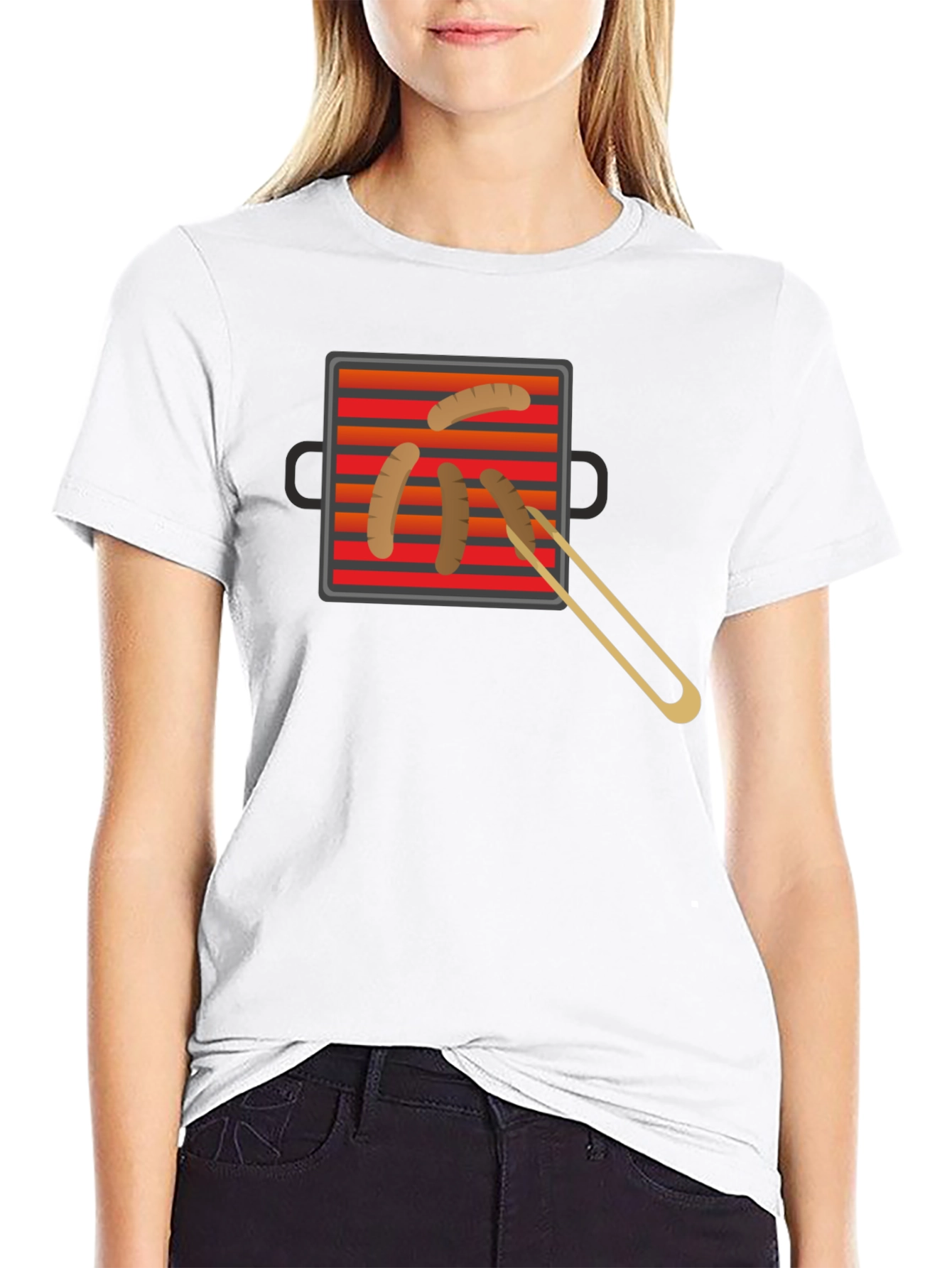 Grilling Time T-Shirt - BBQ Sausage Graphic Tee