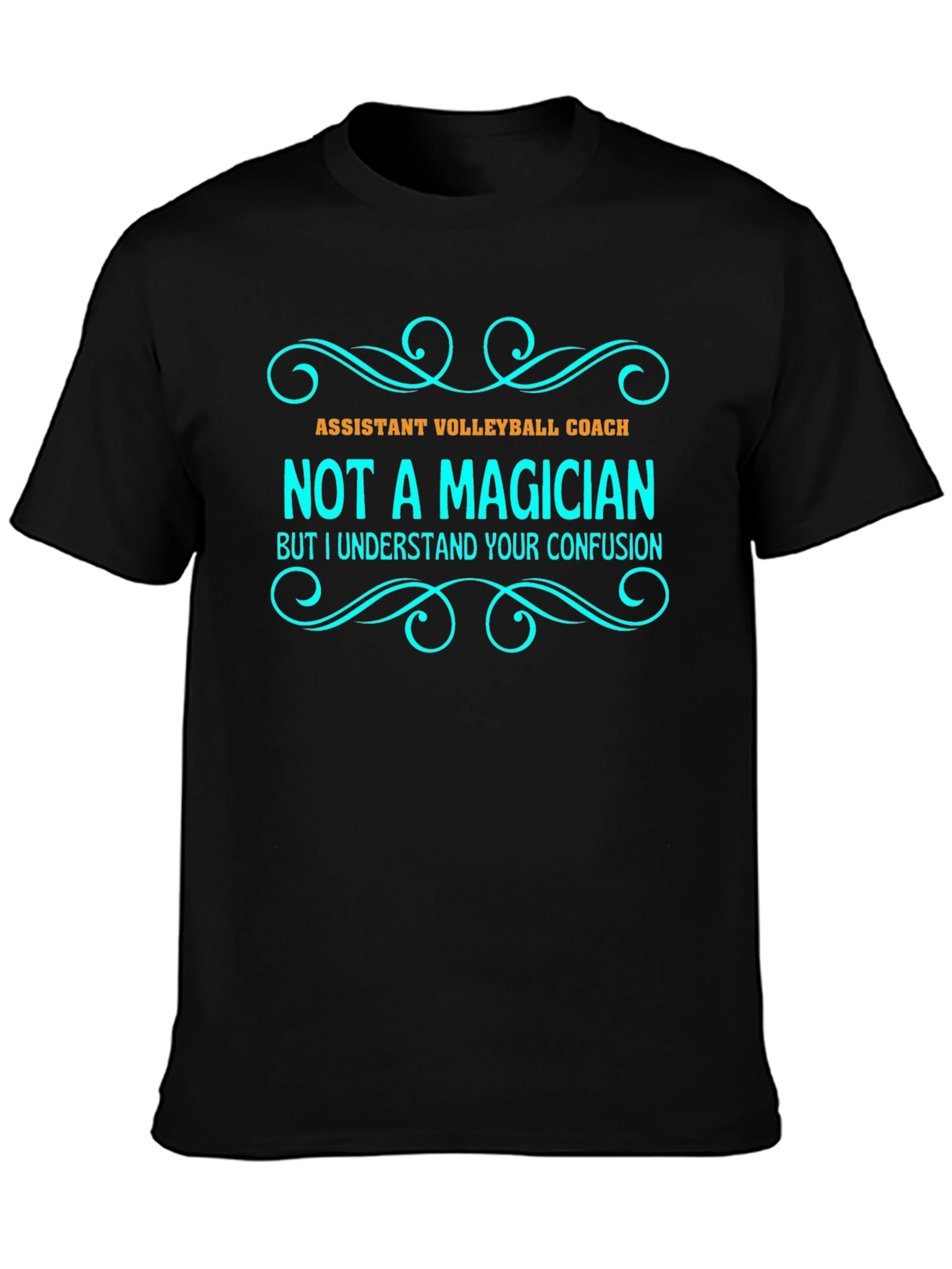 Funny Volleyball Coach T-Shirt - Not a Magician