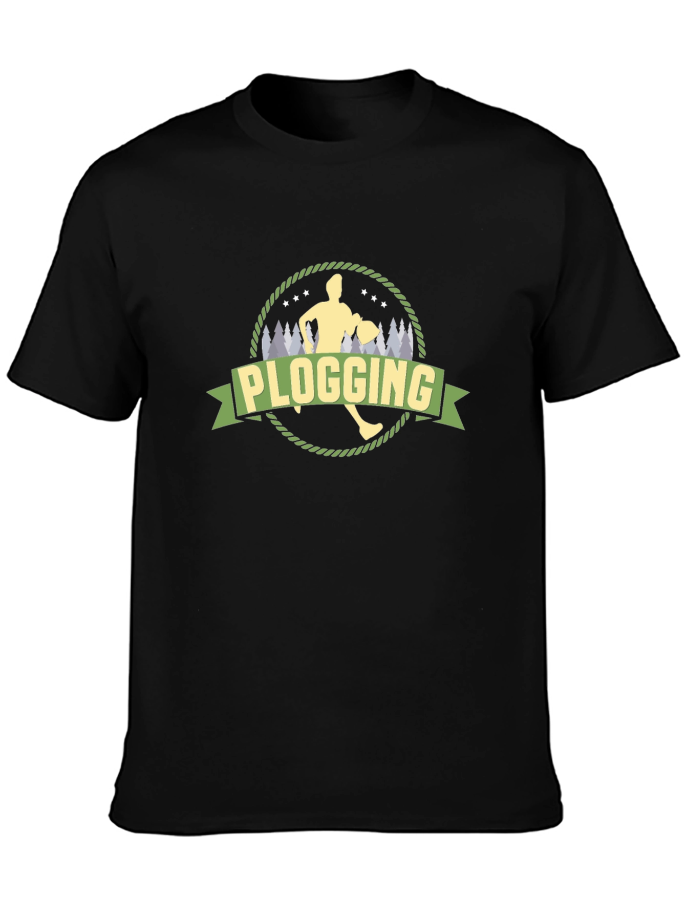 Plogging T-Shirt - Run & Clean Up