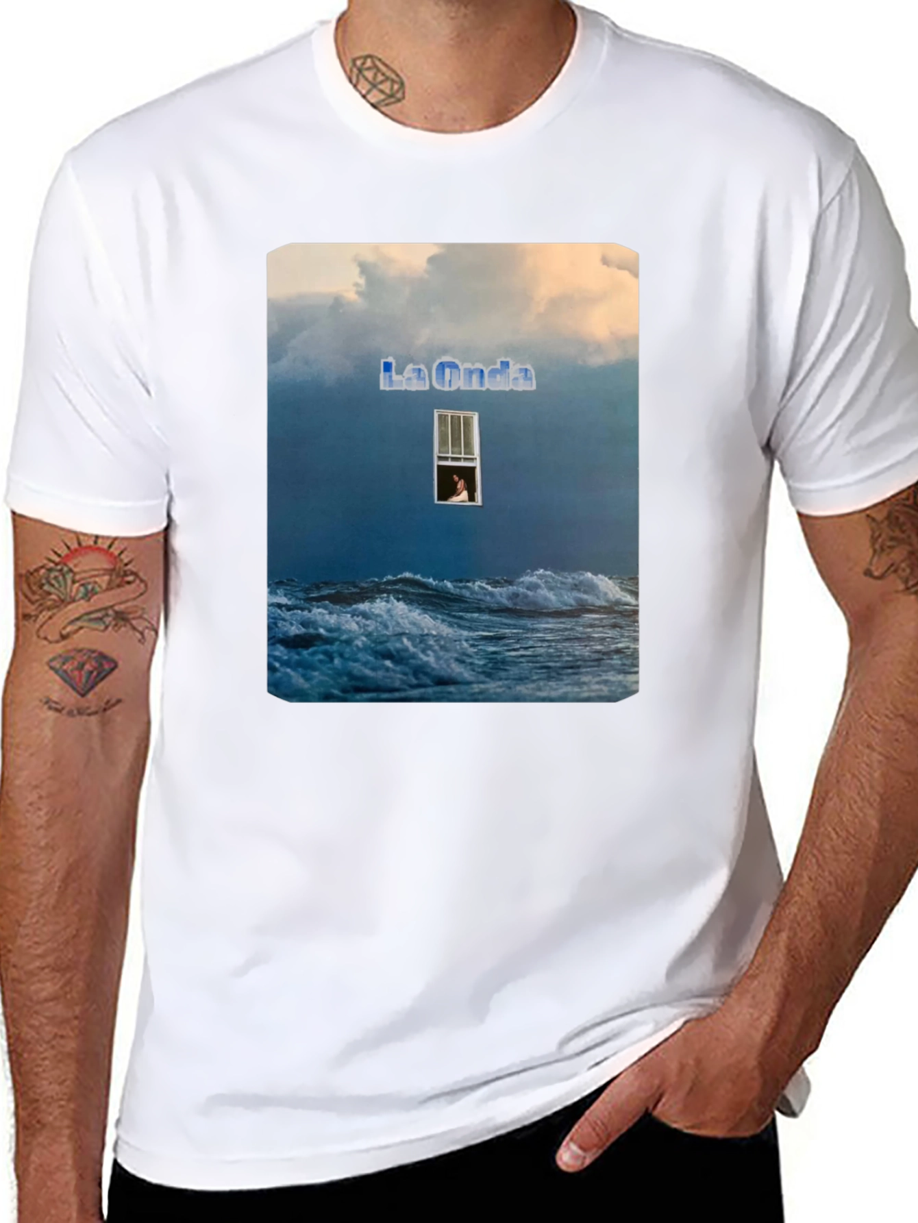 La Onda Wave T-Shirt - Coastal Window Design