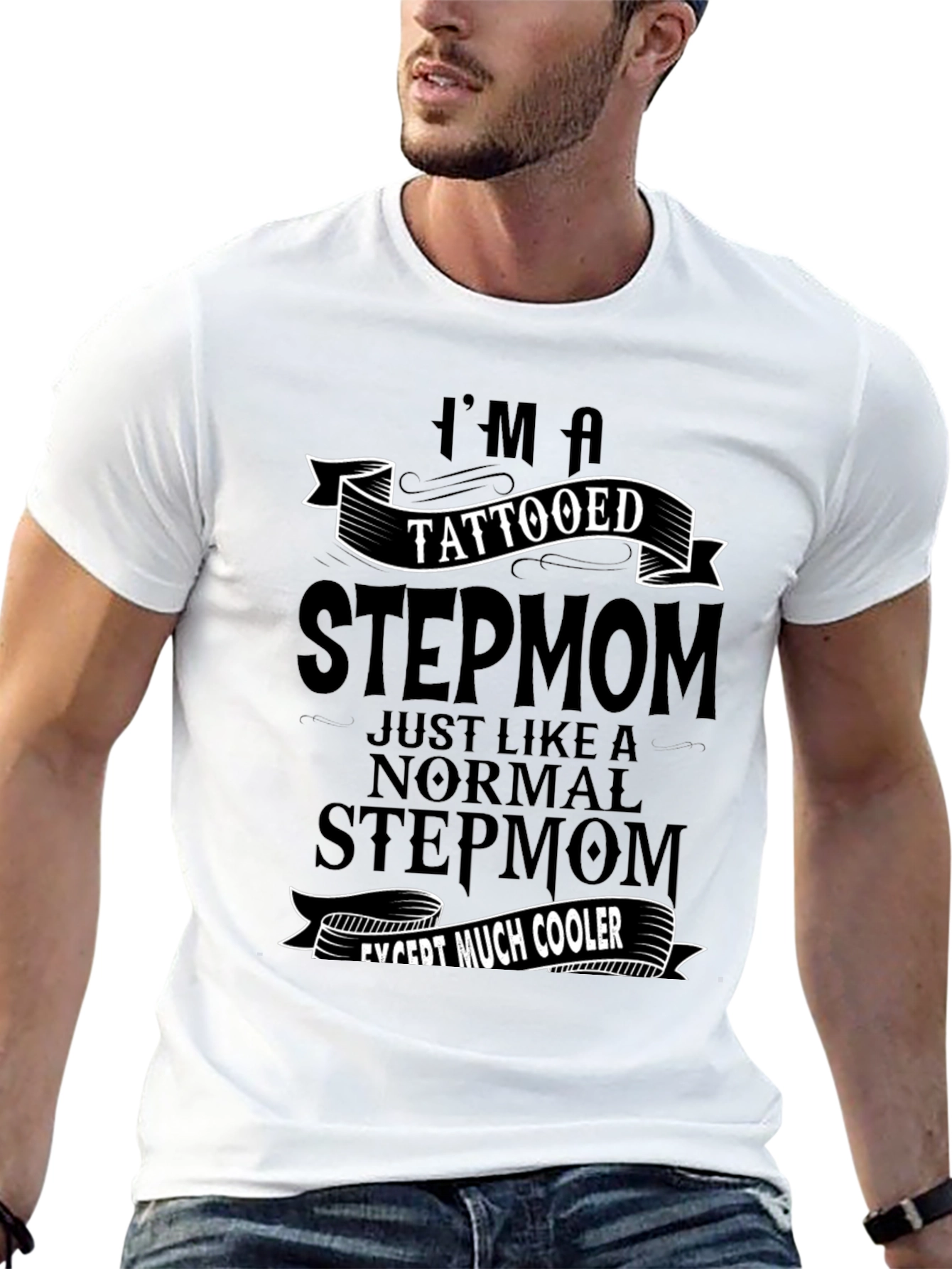 Tattooed Stepmom Graphic T-Shirt - Cool & Unique Tee