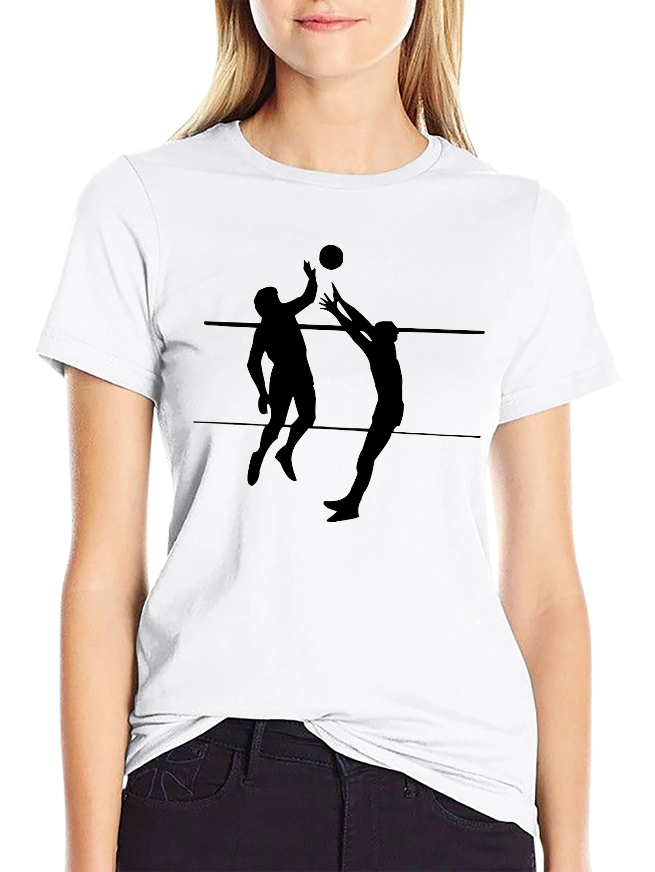 Volleyball Graphic Tee - Mens Black T-Shirt