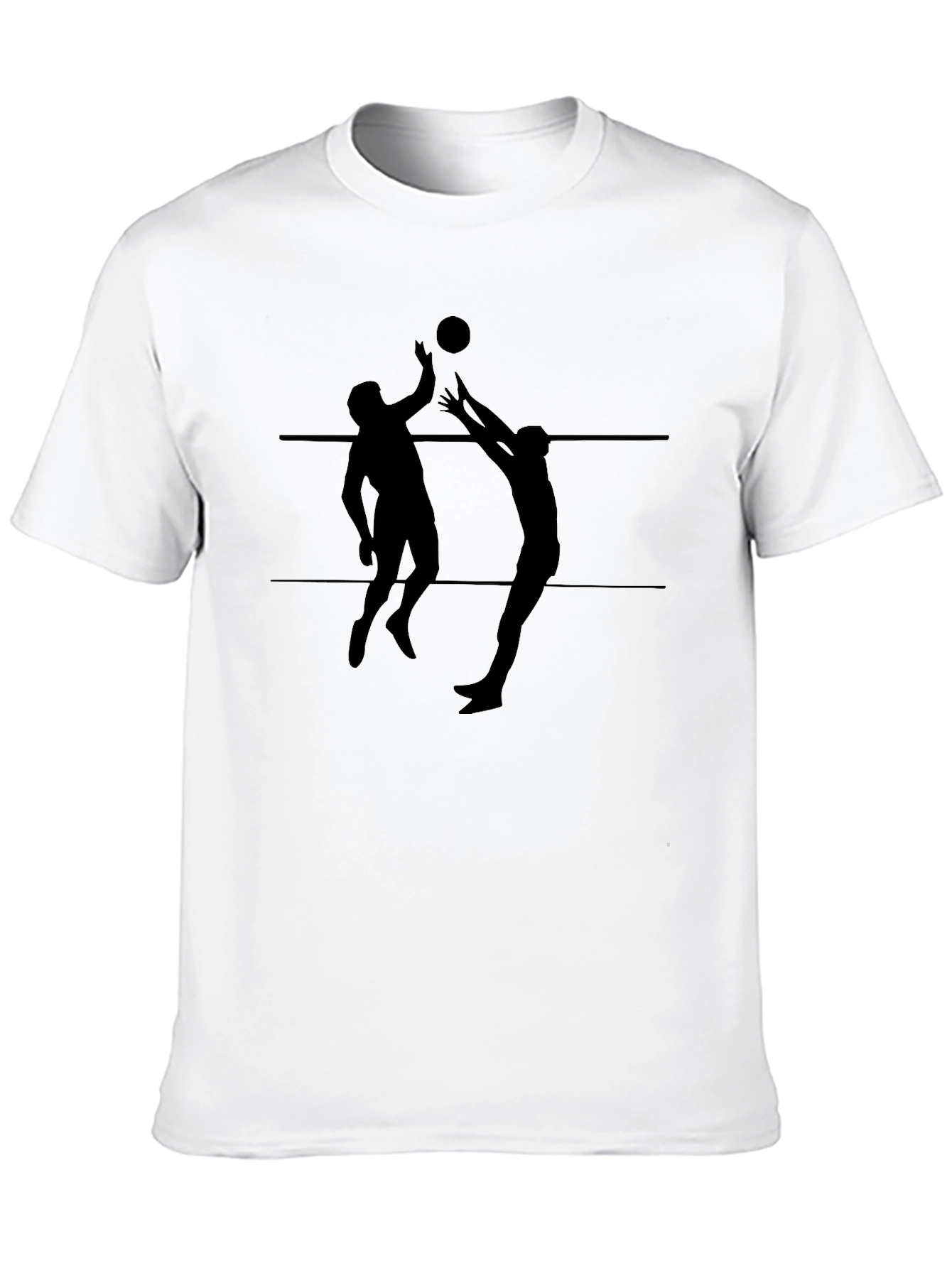 Volleyball Graphic Tee - Mens Black T-Shirt