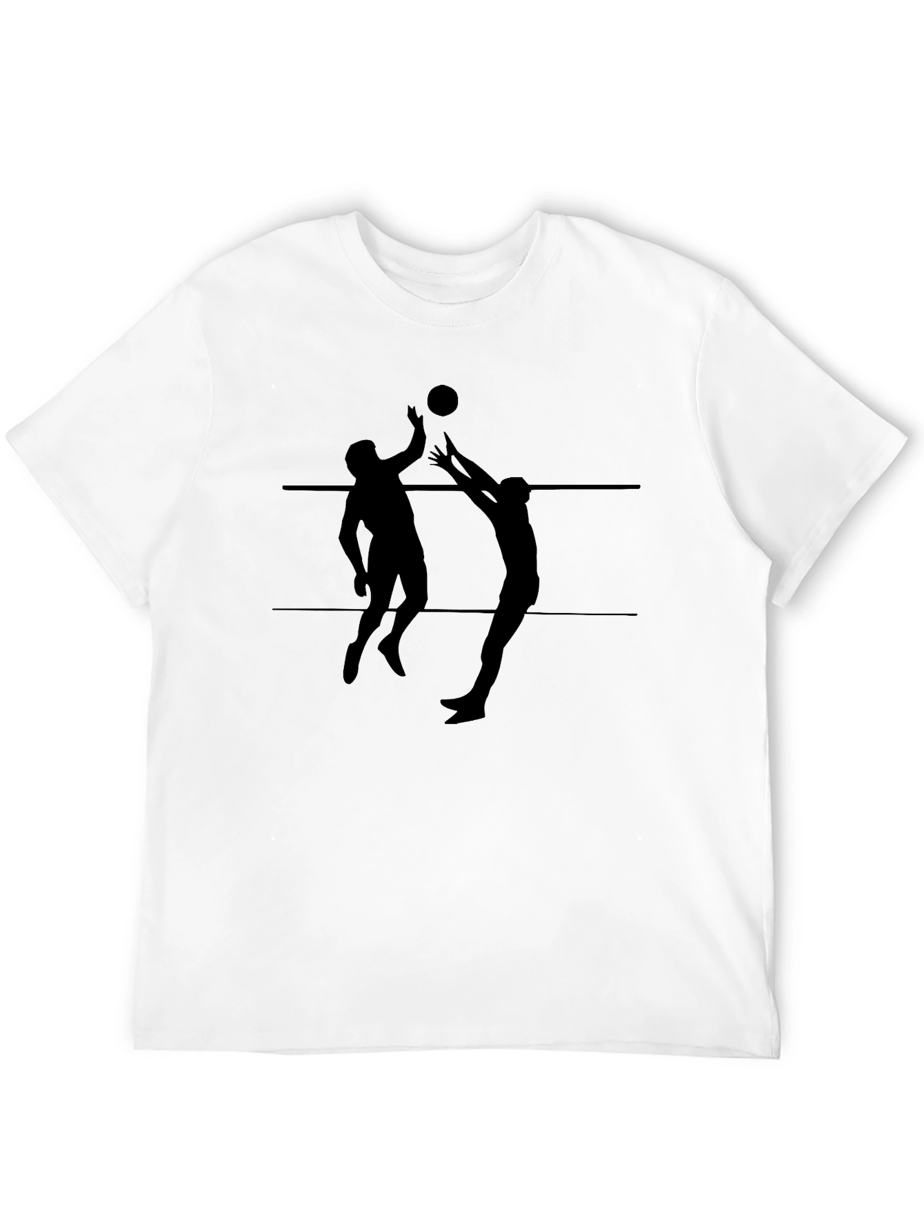 Volleyball Graphic Tee - Mens Black T-Shirt