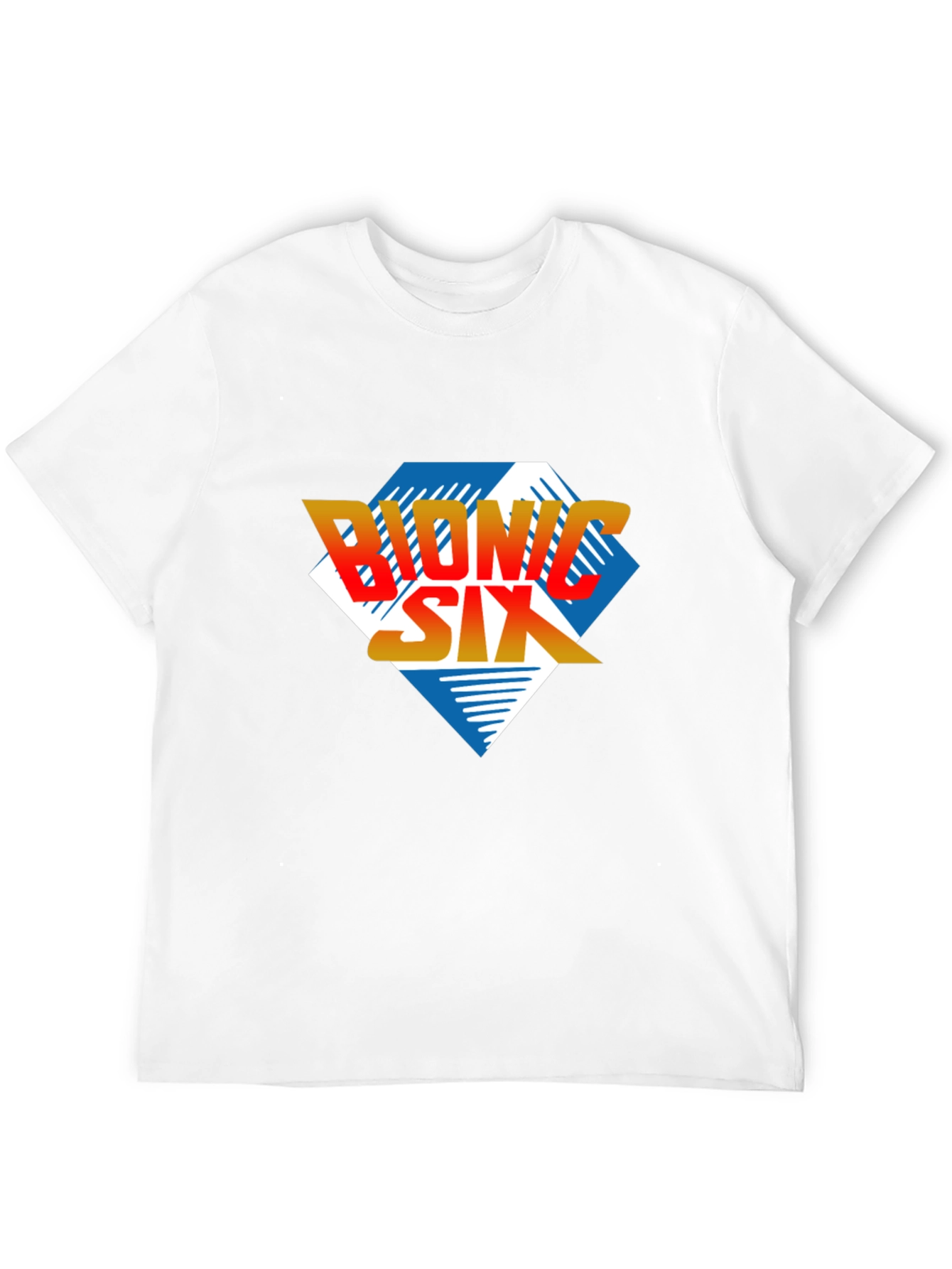 Bionic Six Graphic T-Shirt - Retro Cartoon Style
