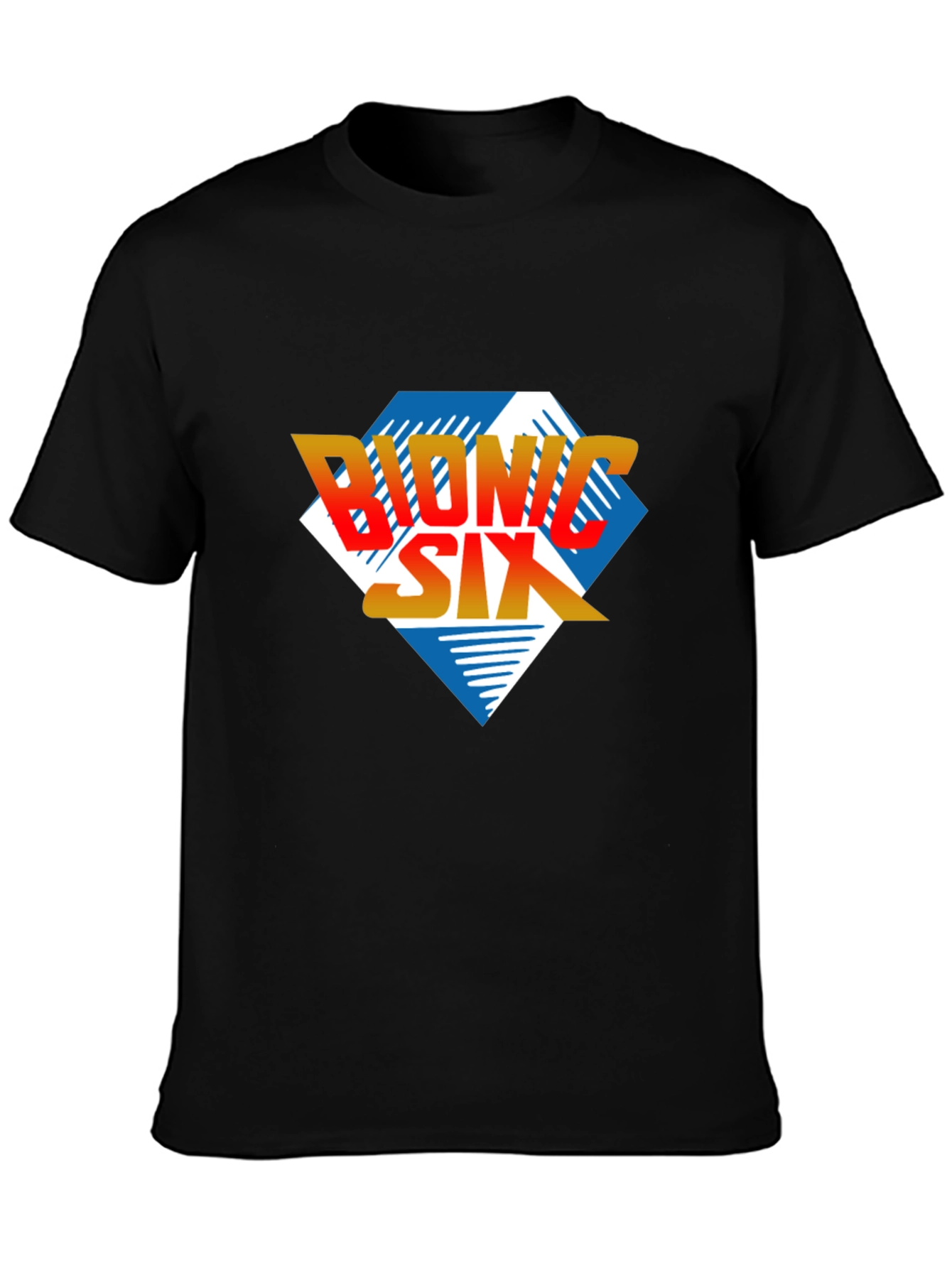 Bionic Six Graphic T-Shirt - Retro Cartoon Style