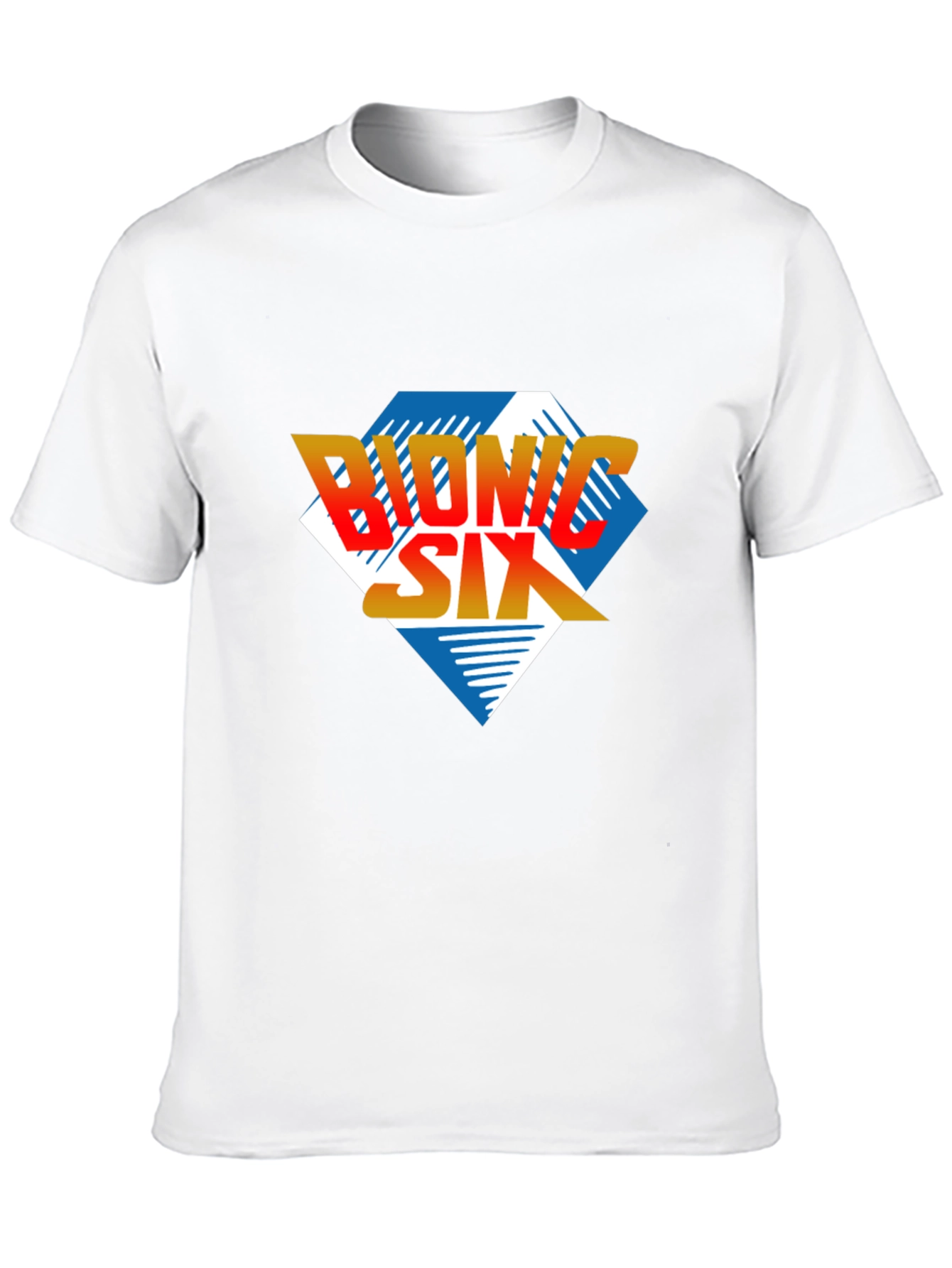Bionic Six Graphic T-Shirt - Retro Cartoon Style