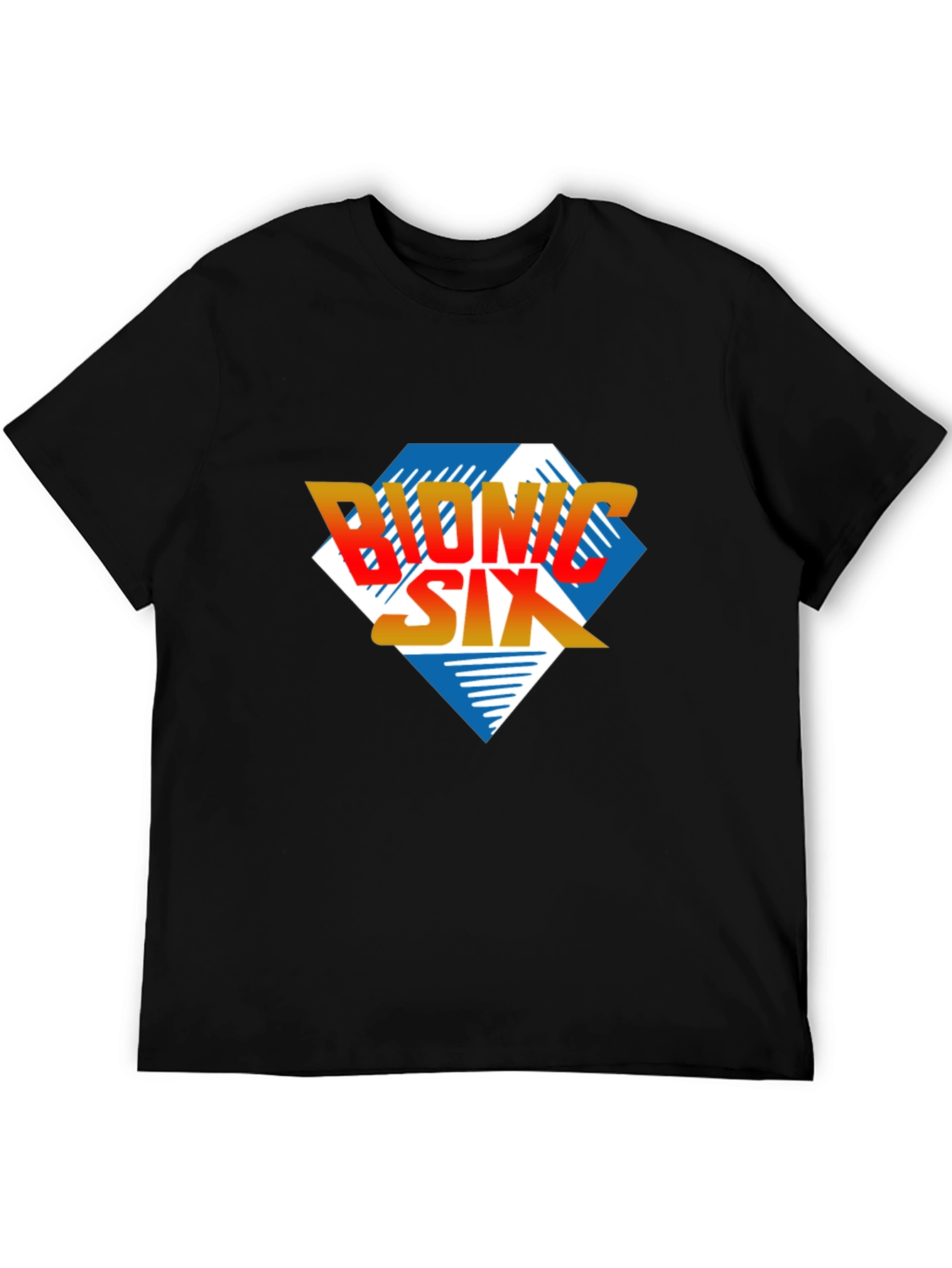 Bionic Six Graphic T-Shirt - Retro Cartoon Style
