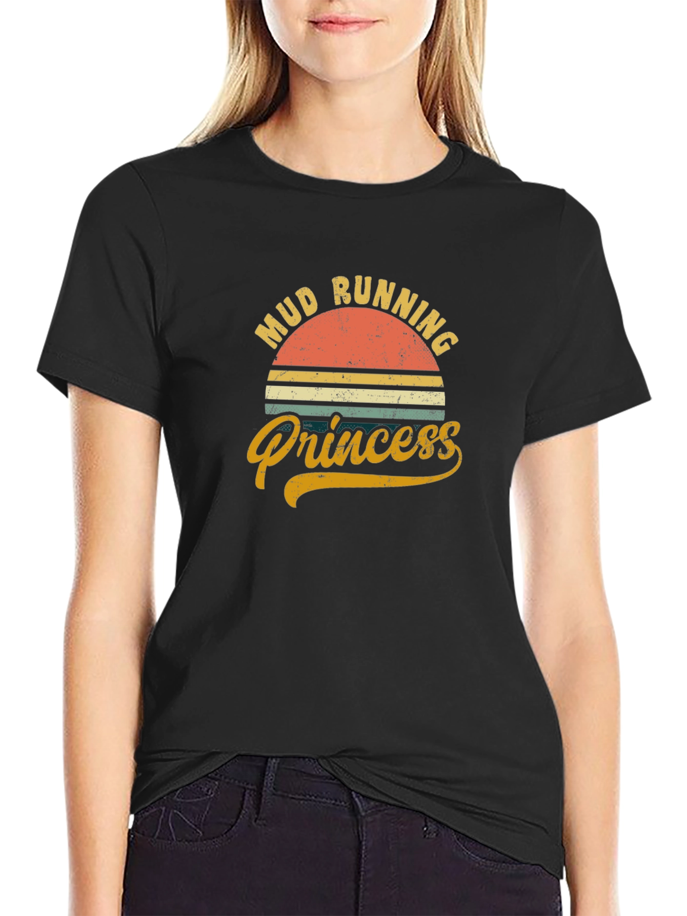 Mud Running Princess Graphic Tee