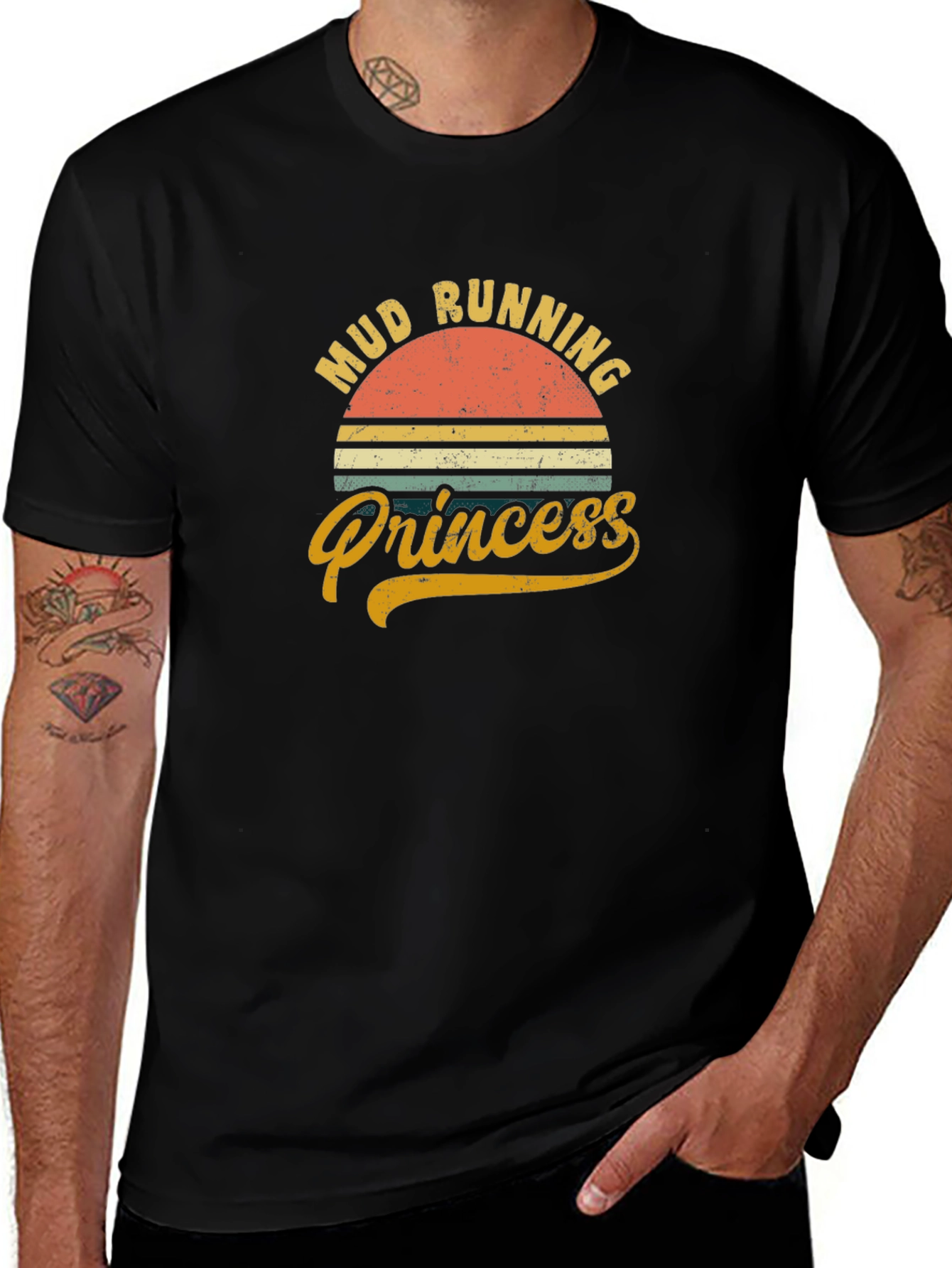 Mud Running Princess Graphic Tee