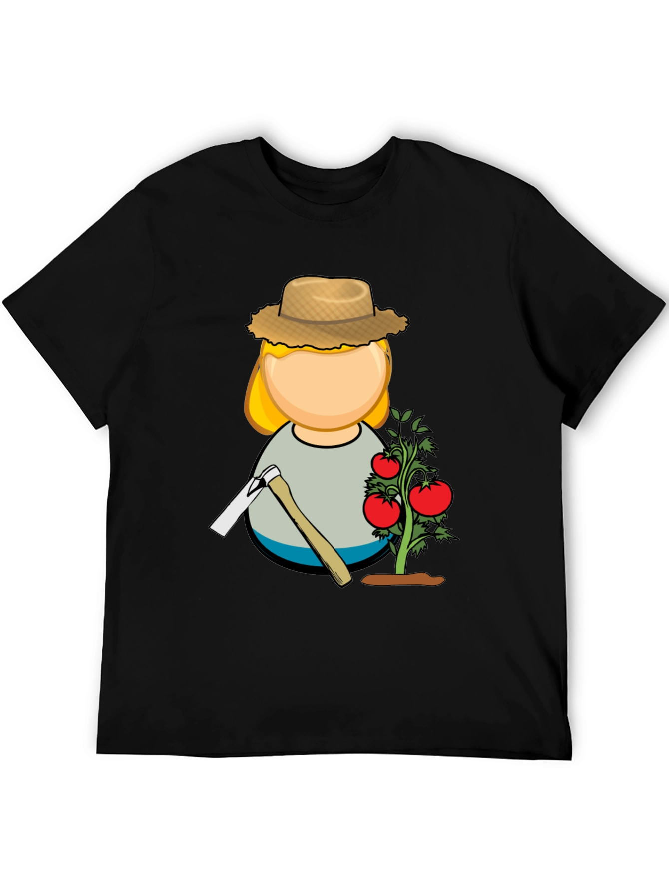 Gardener Graphic T-Shirt - Black Cotton Blend