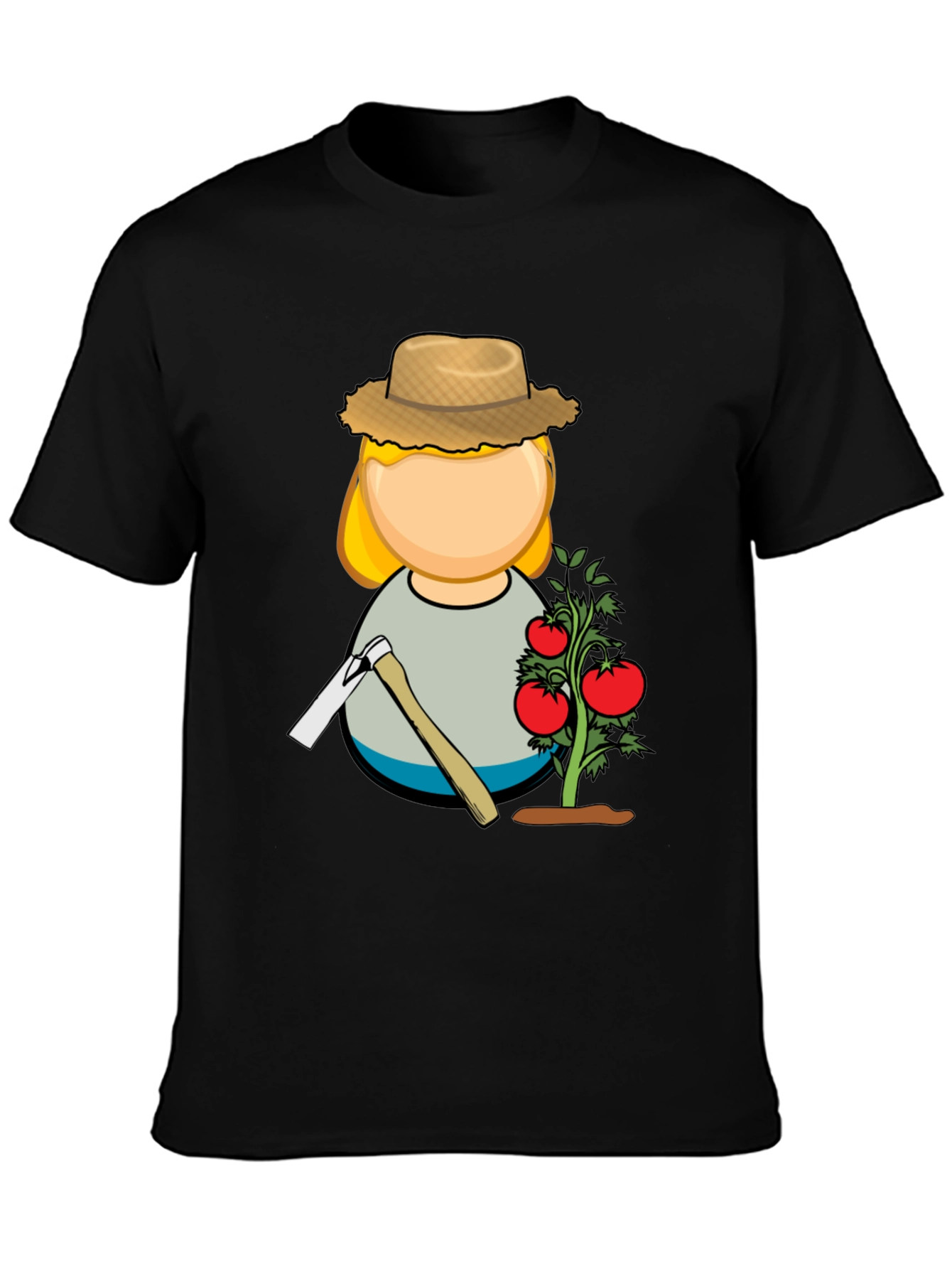 Gardener Graphic T-Shirt - Black Cotton Blend