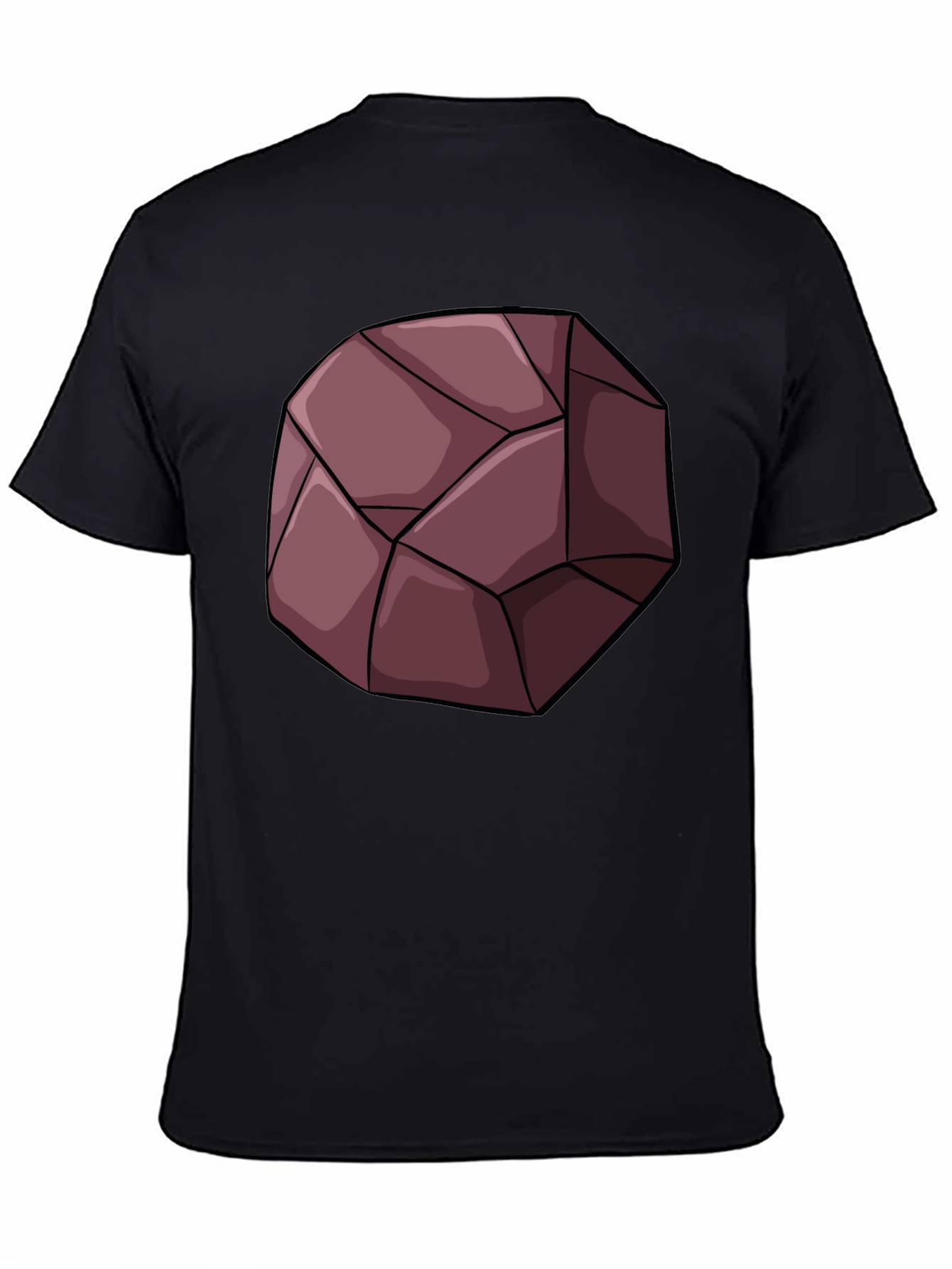 Geometric Rock Graphic Tee - Unique Design T-Shirt