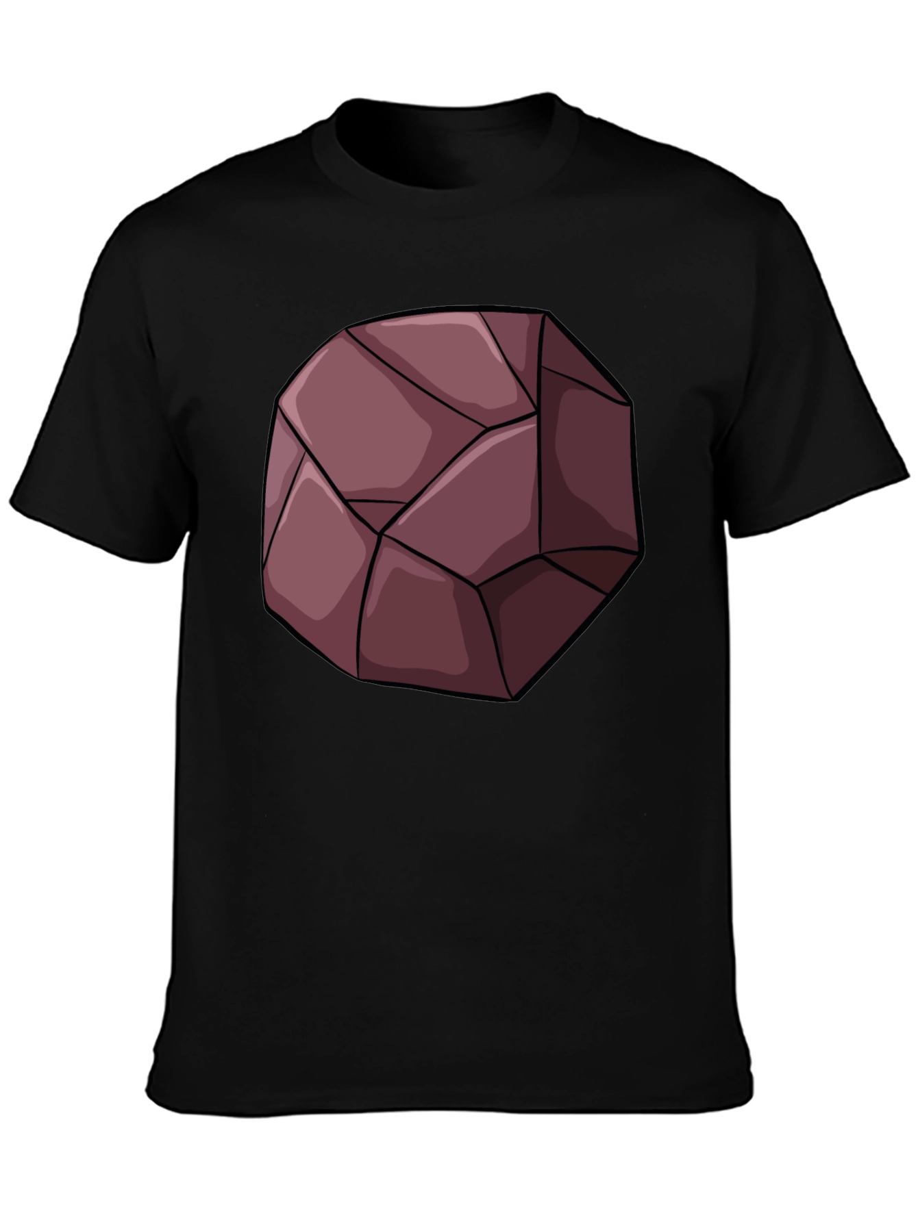 Geometric Rock Graphic Tee - Unique Design T-Shirt