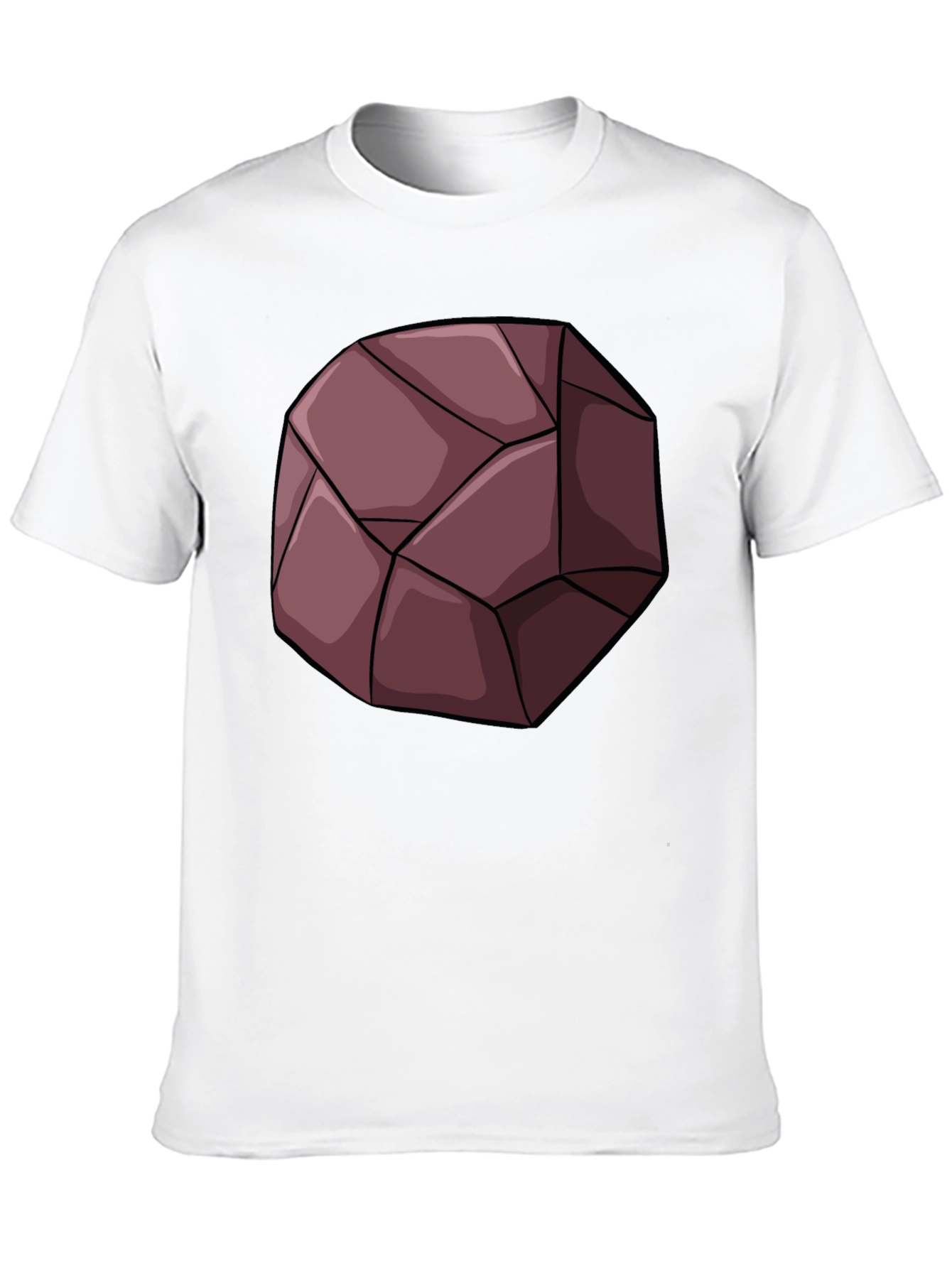 Geometric Rock Graphic Tee - Unique Design T-Shirt