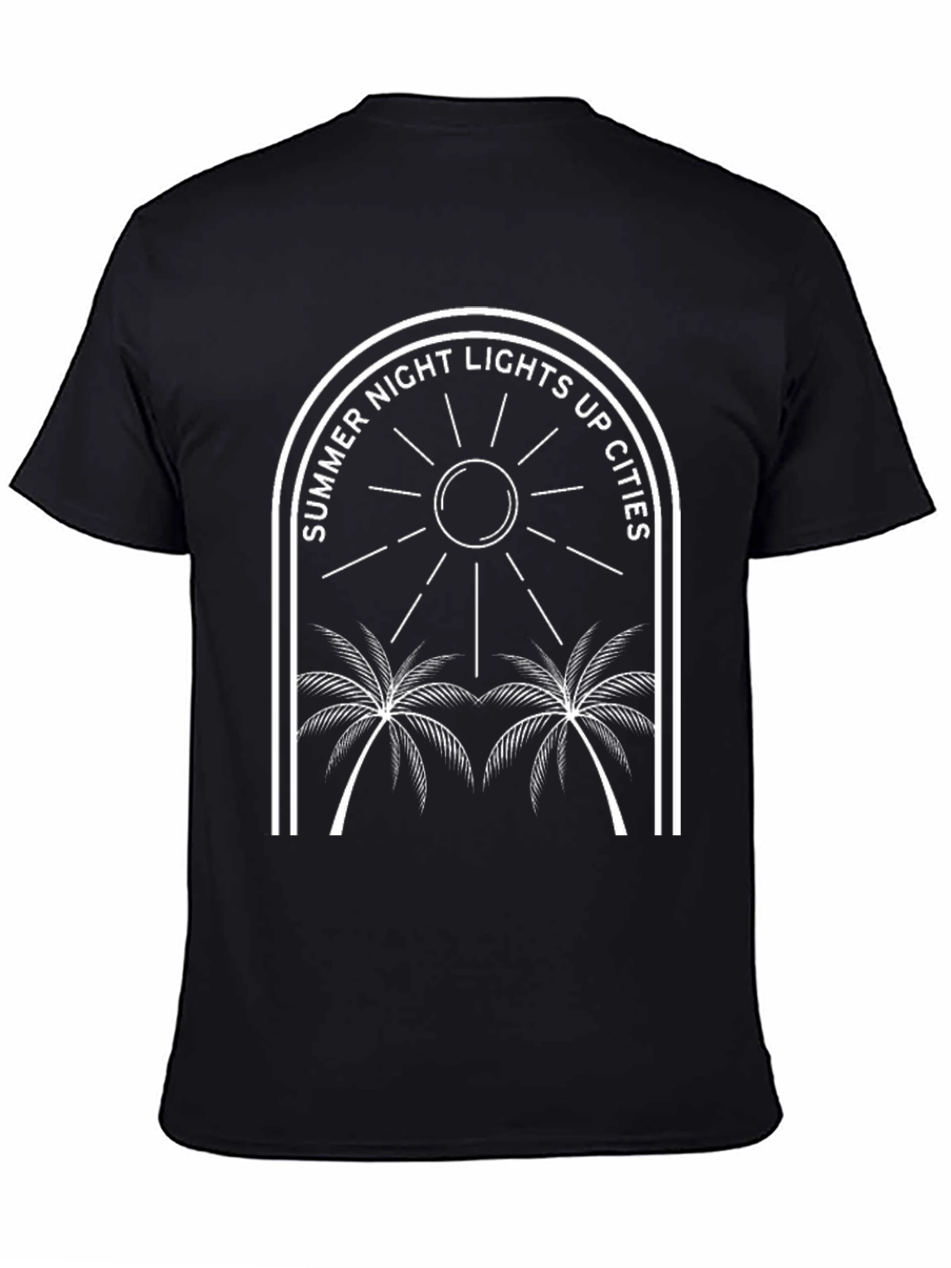 Summer Night Lights Up Cities Graphic Tee