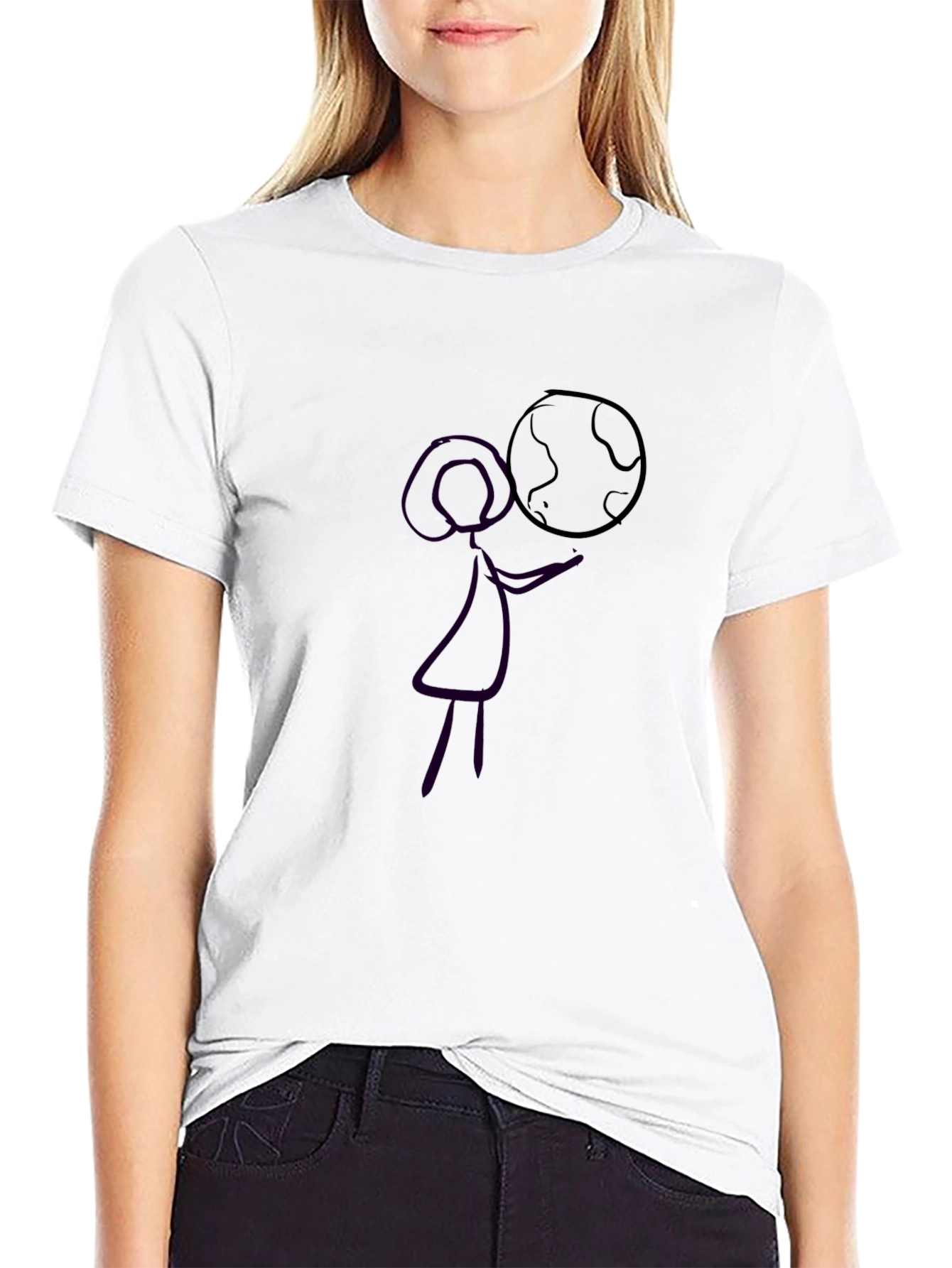 Planet in Hand Tee - Unique Graphic T-Shirt