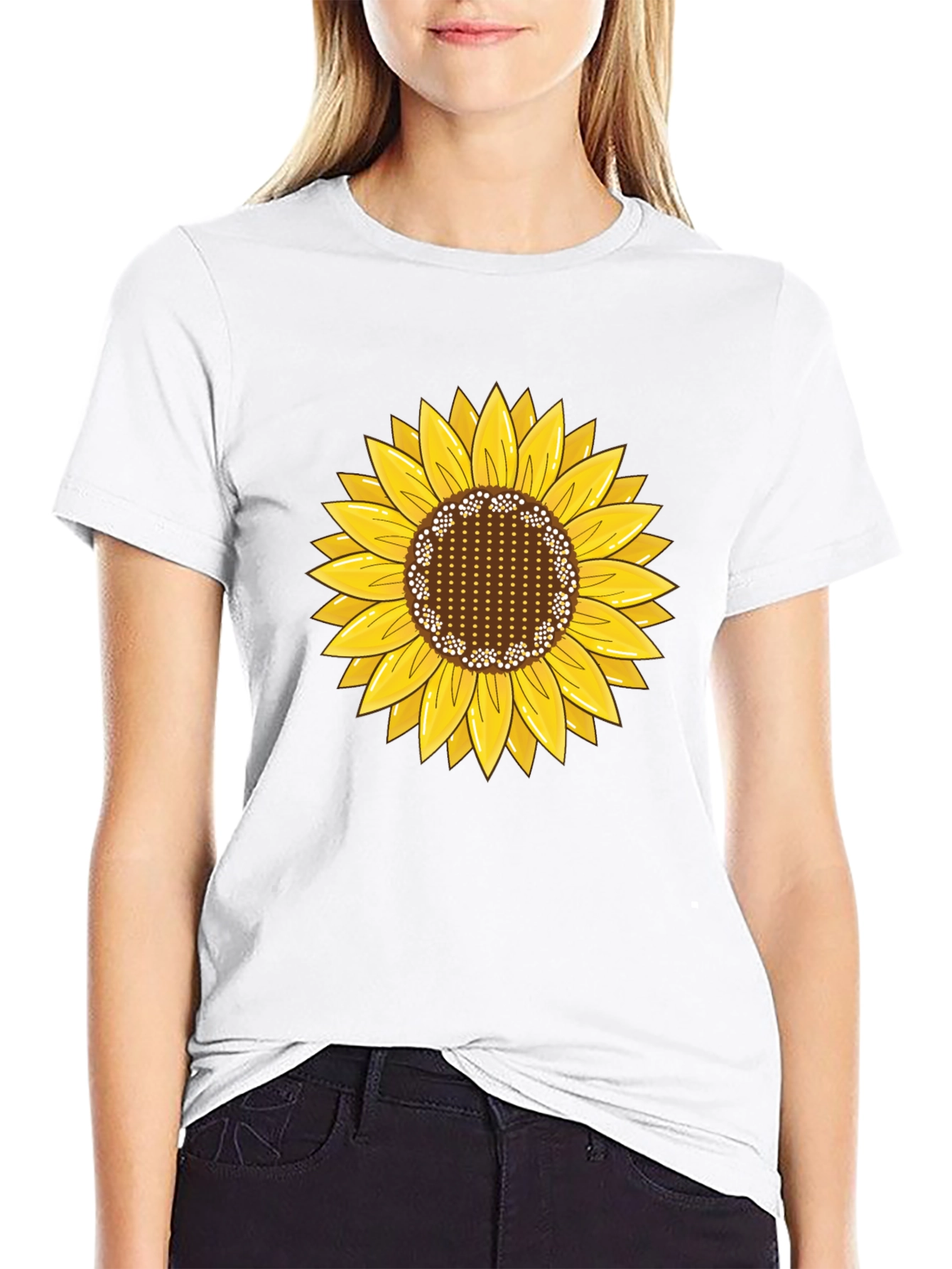 Sunflower Graphic Print T-Shirt