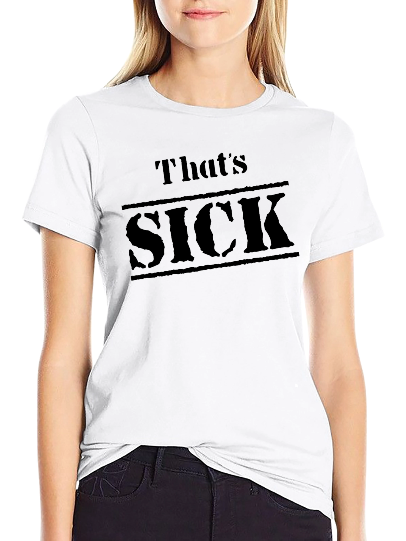 Thats SICK Black Graphic Tee - Bold Statement Shirt