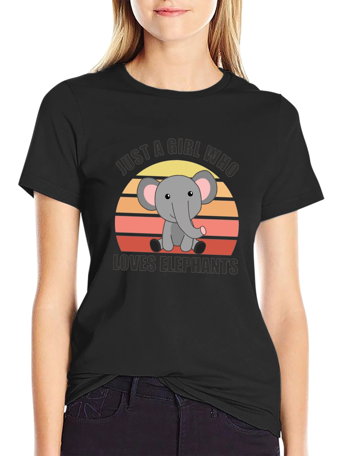 Just a Girl Who Loves Elephants T-Shirt