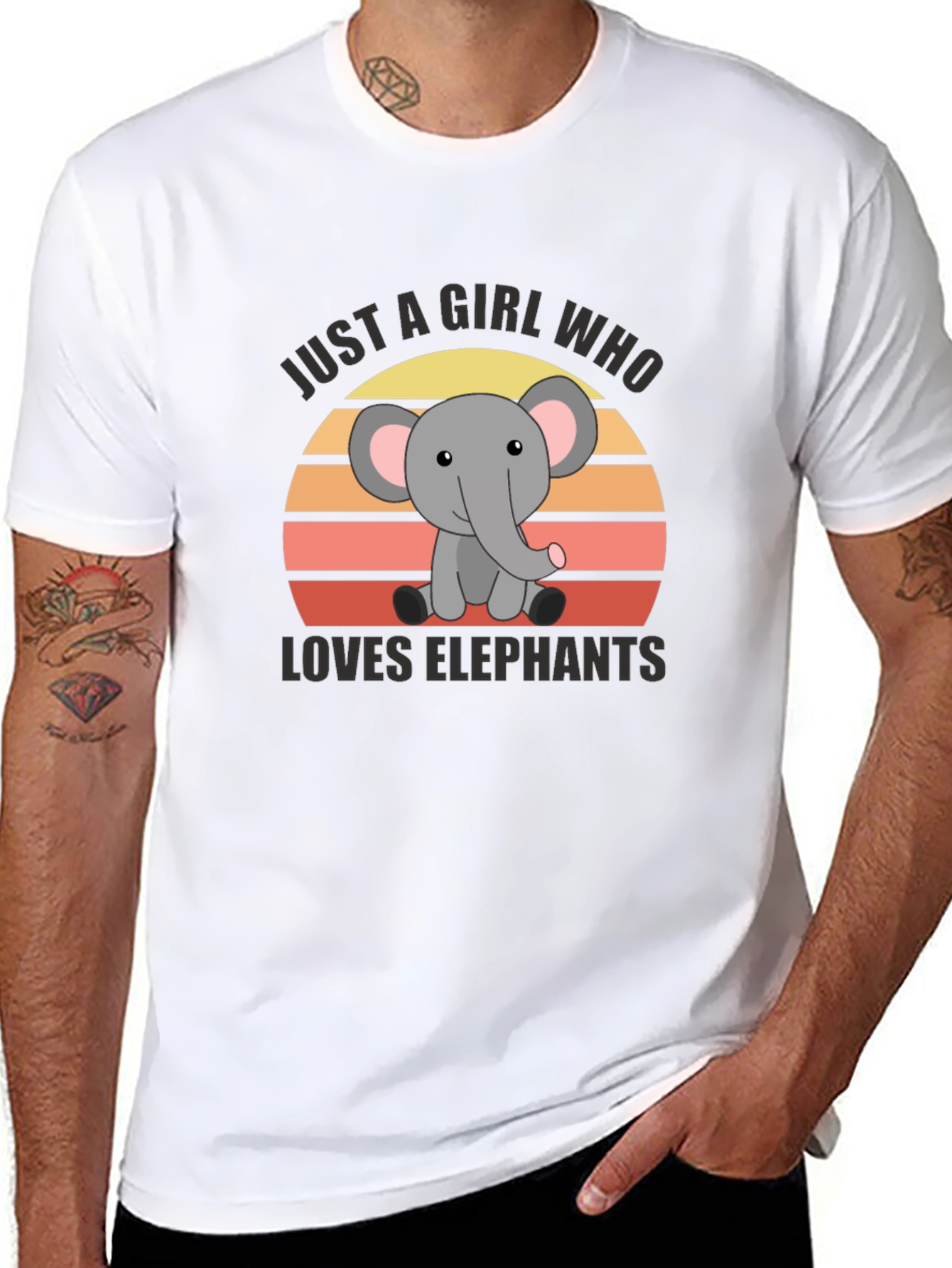 Just a Girl Who Loves Elephants T-Shirt