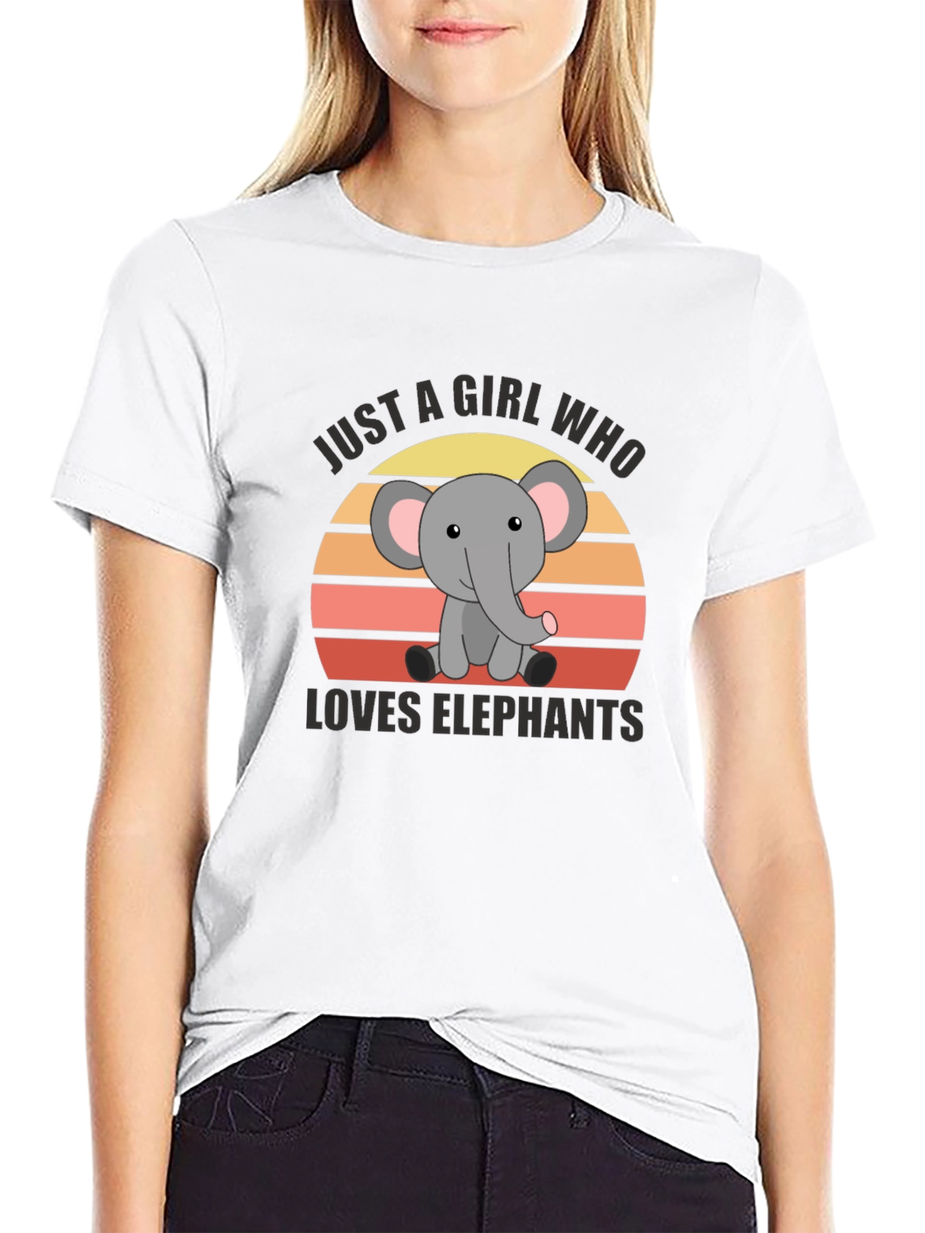 Just a Girl Who Loves Elephants T-Shirt