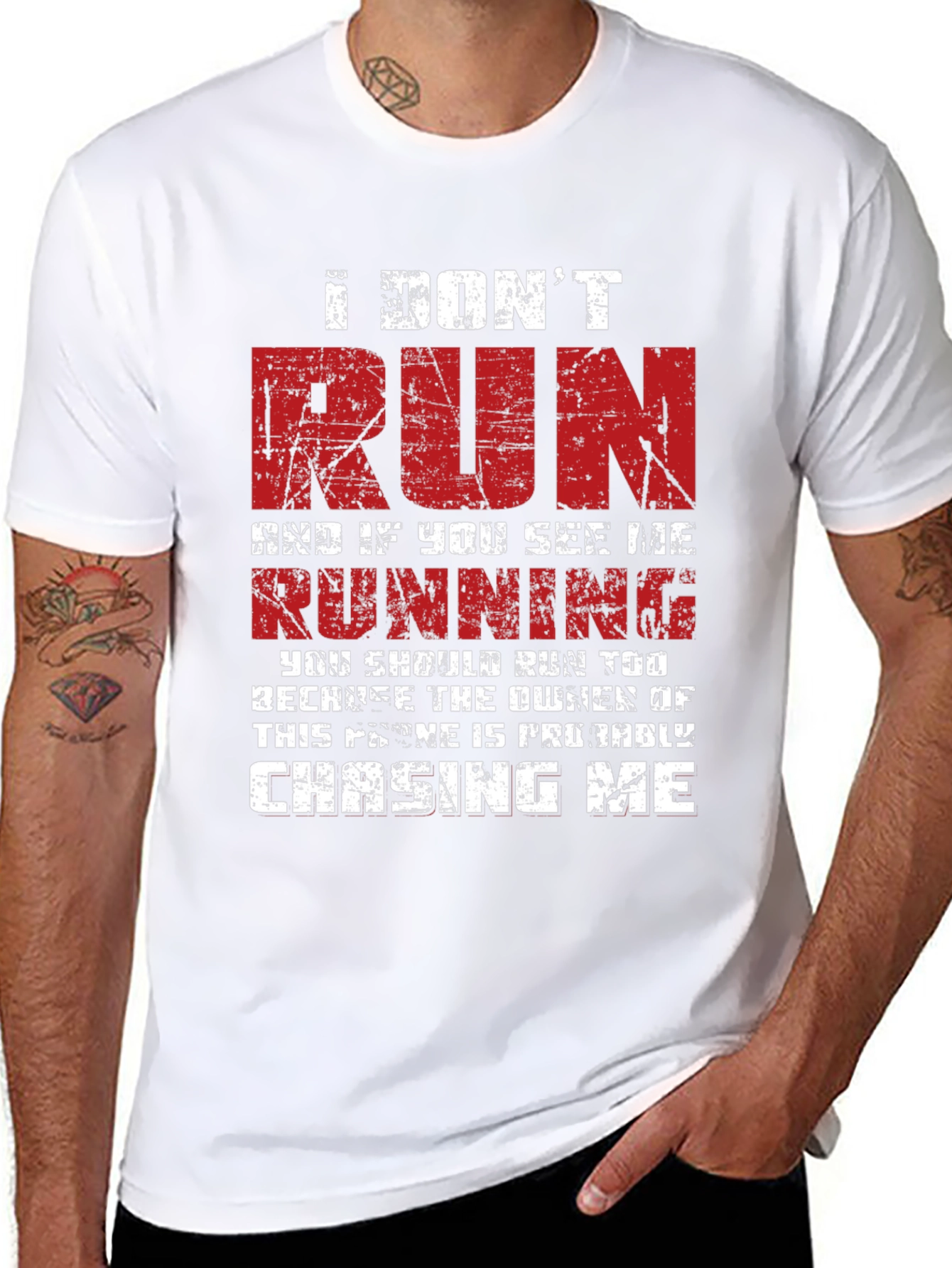 I Dont Run T-Shirt - Funny Graphic Tee