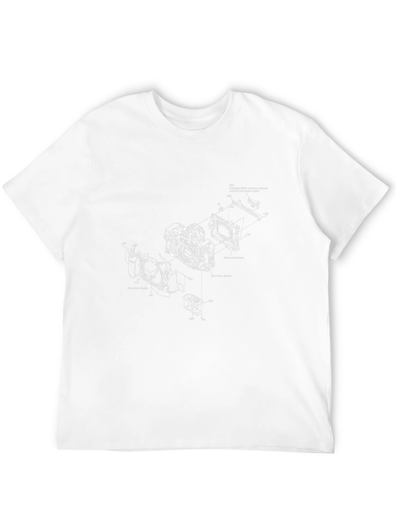 Camera Blueprint Graphic Tee - Black
