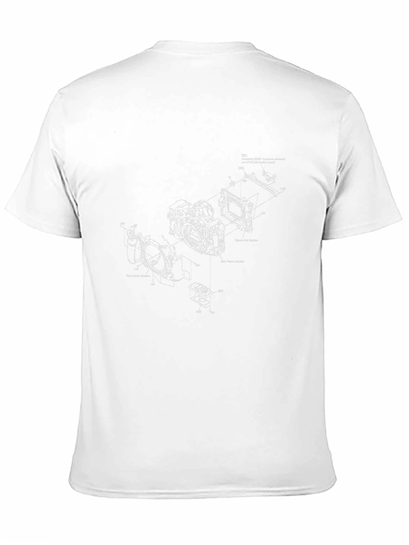Camera Blueprint Graphic Tee - Black