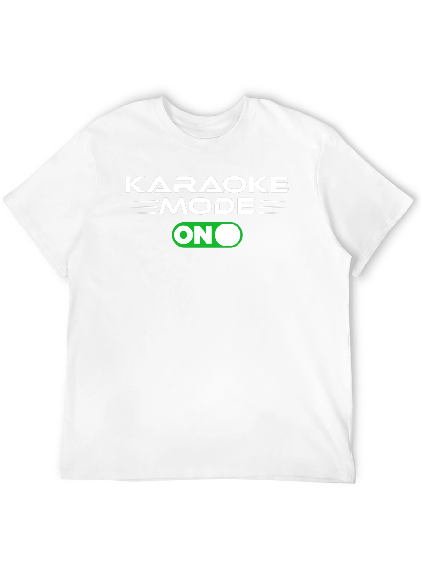 Karaoke Mode On Graphic Tee - Black Cotton T-Shirt