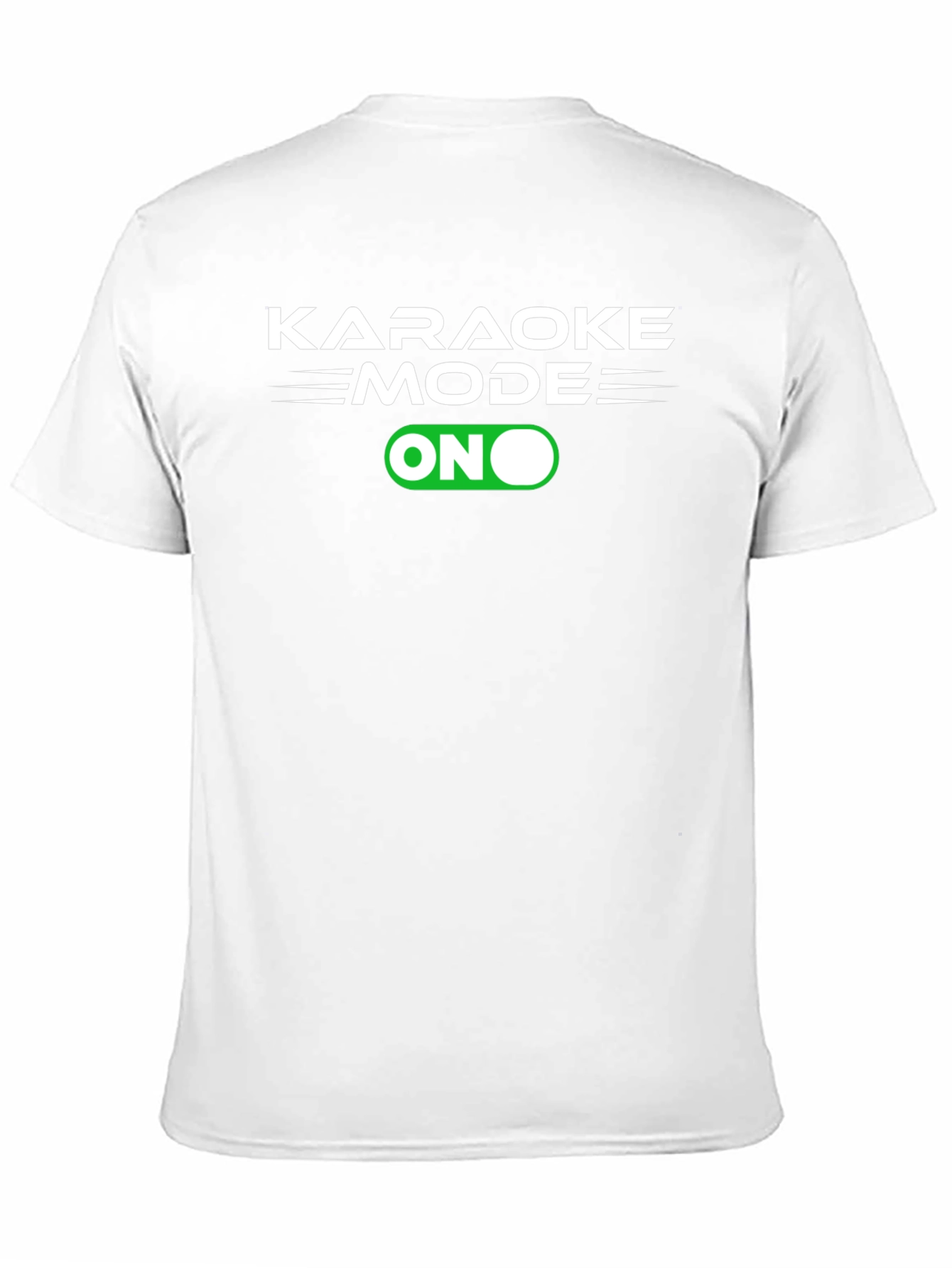 Karaoke Mode On Graphic Tee - Black Cotton T-Shirt