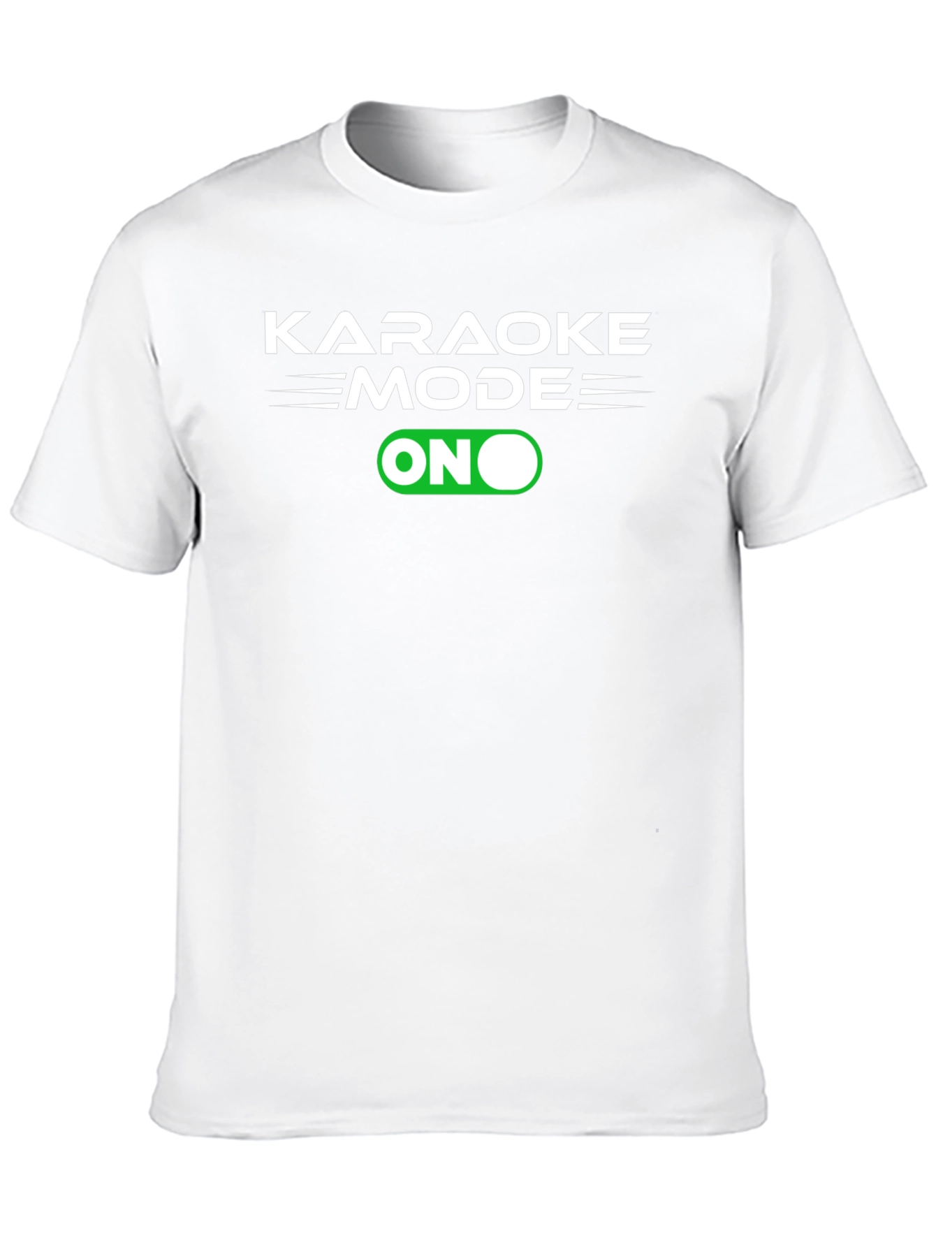 Karaoke Mode On Graphic Tee - Black Cotton T-Shirt
