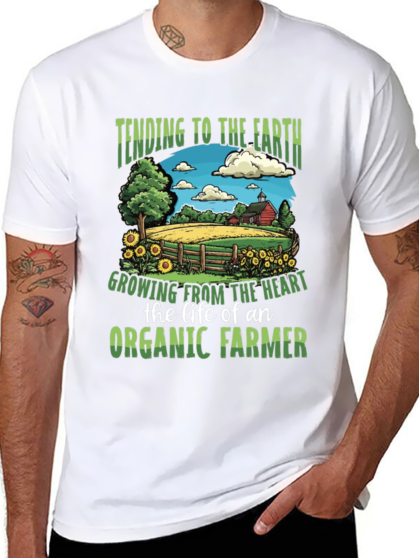 Organic Farmer T-Shirt - Tending to the Earth