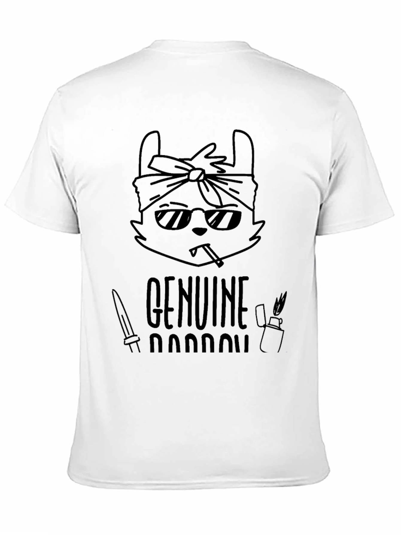 Genuine Hustle T-Shirt - Cool Cat Design