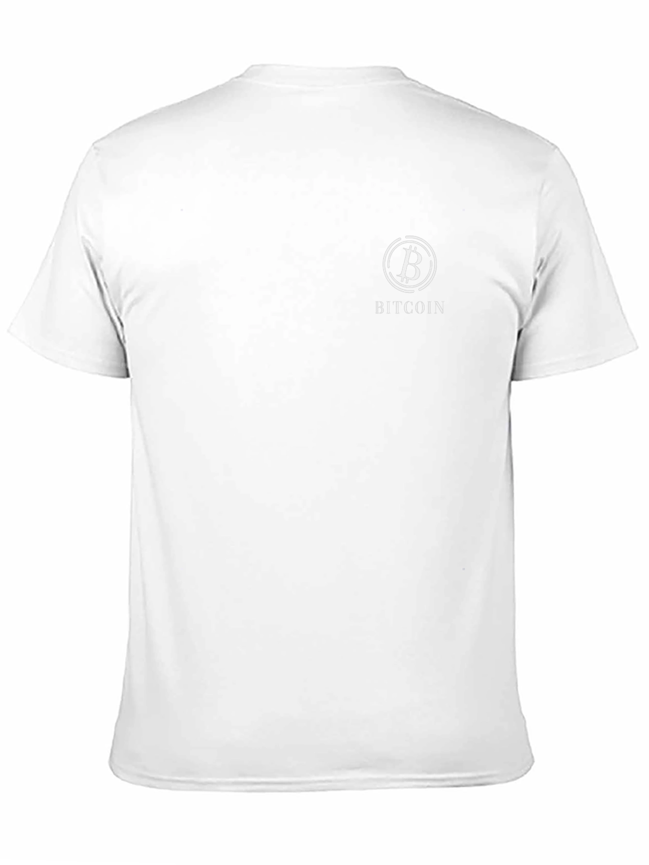 Bitcoin Graphic Print Black T-Shirt