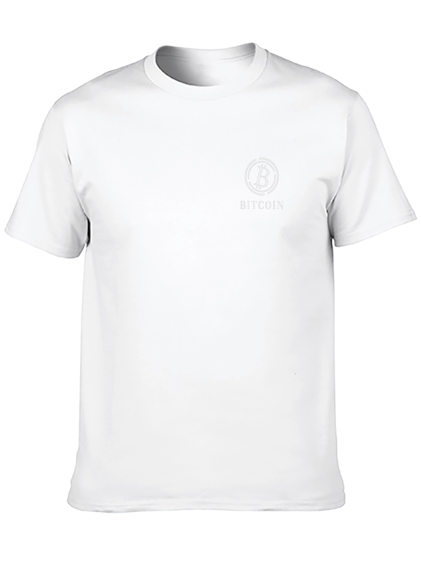 Bitcoin Graphic Print Black T-Shirt