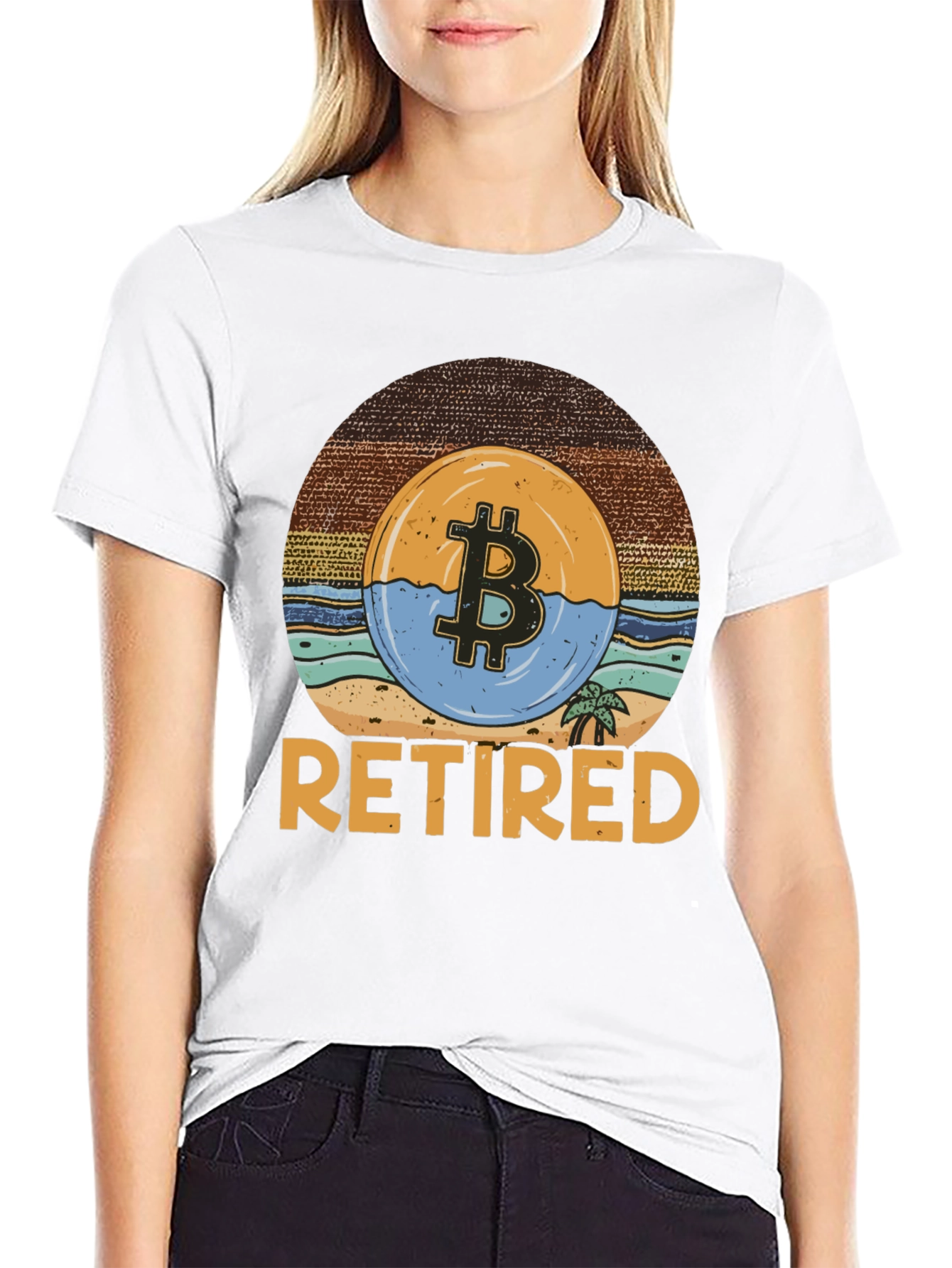 Bitcoin Retired Graphic T-Shirt - Crypto Retirement Tee