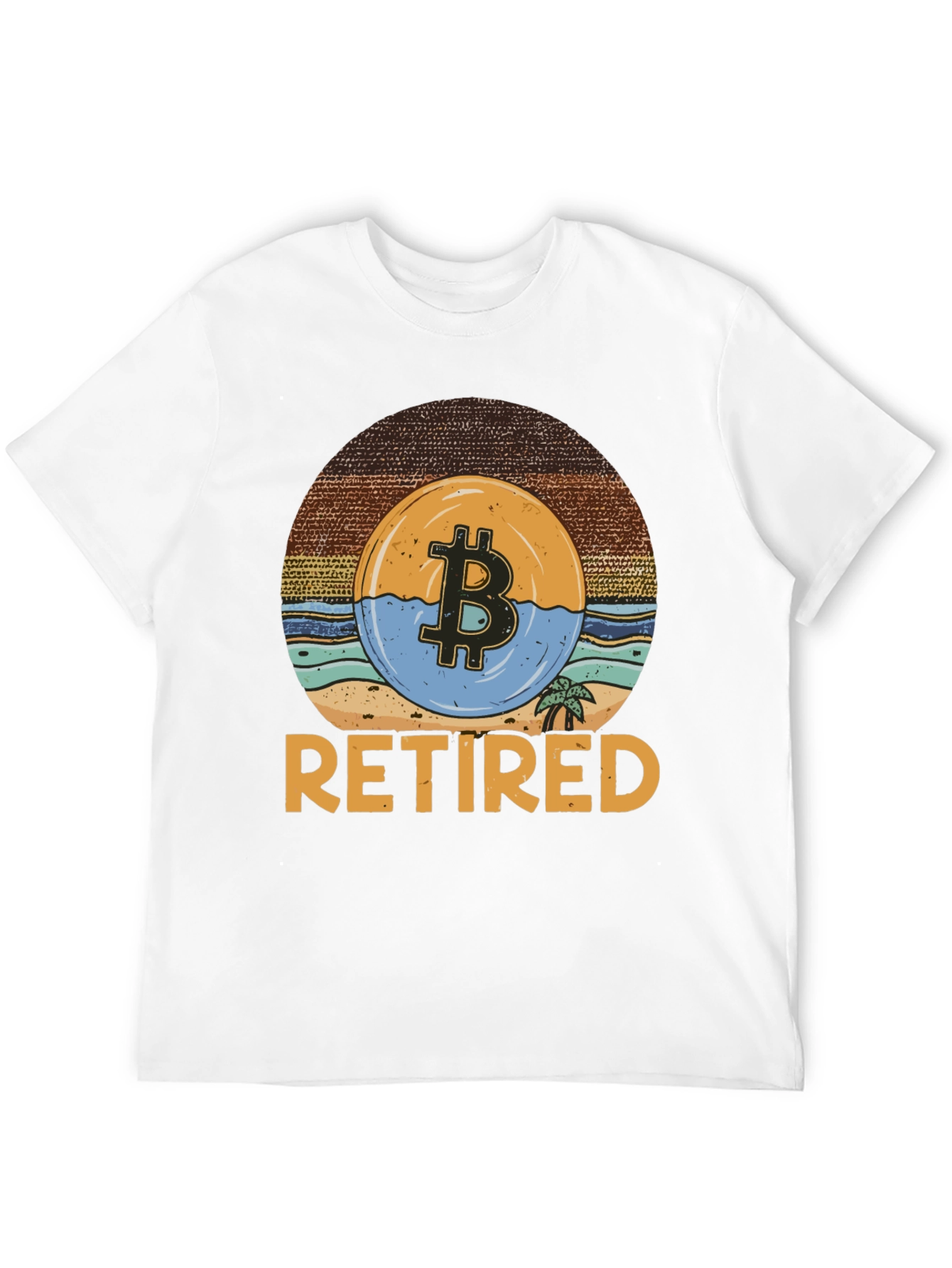 Bitcoin Retired Graphic T-Shirt - Crypto Retirement Tee