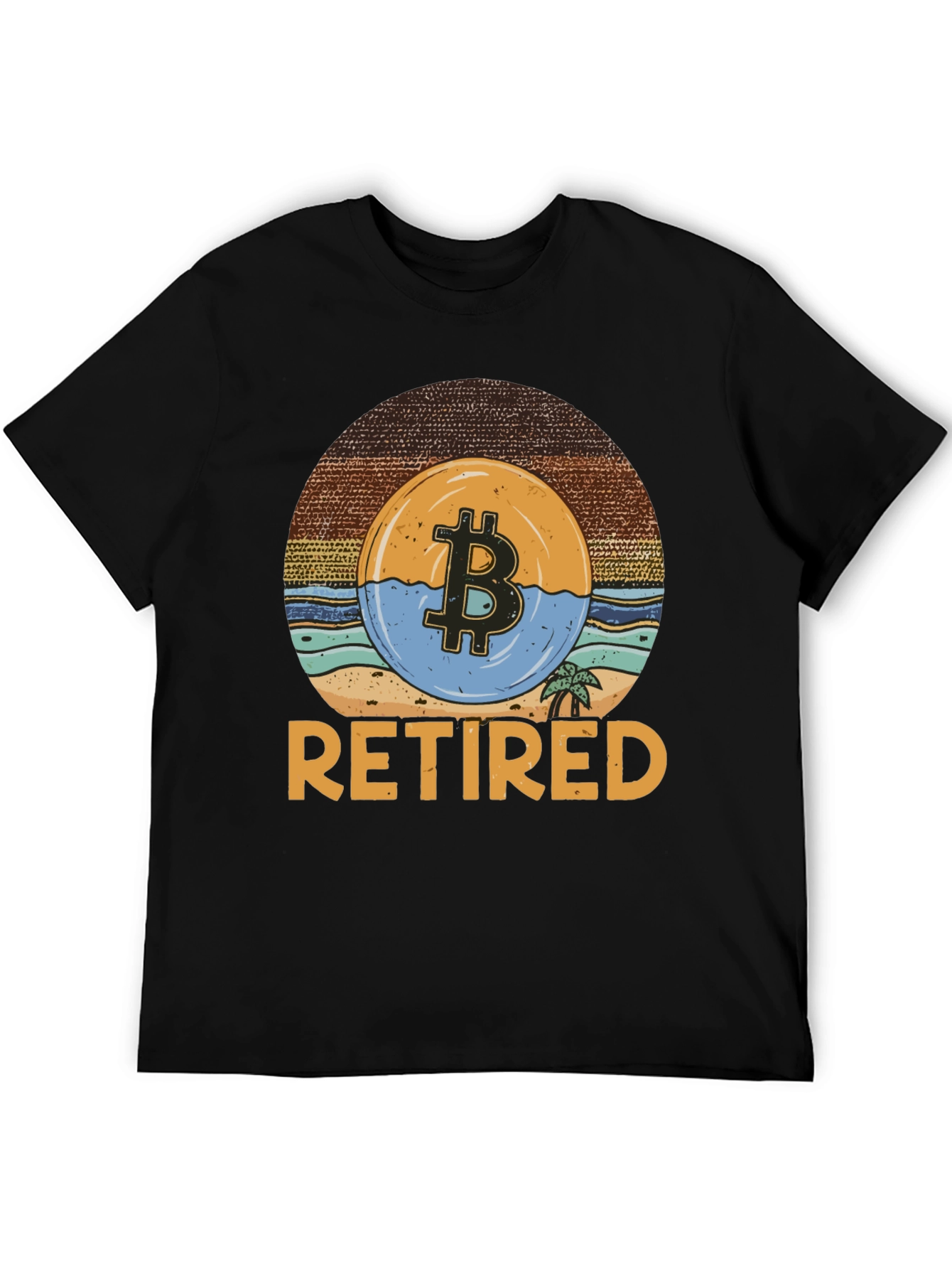 Bitcoin Retired Graphic T-Shirt - Crypto Retirement Tee
