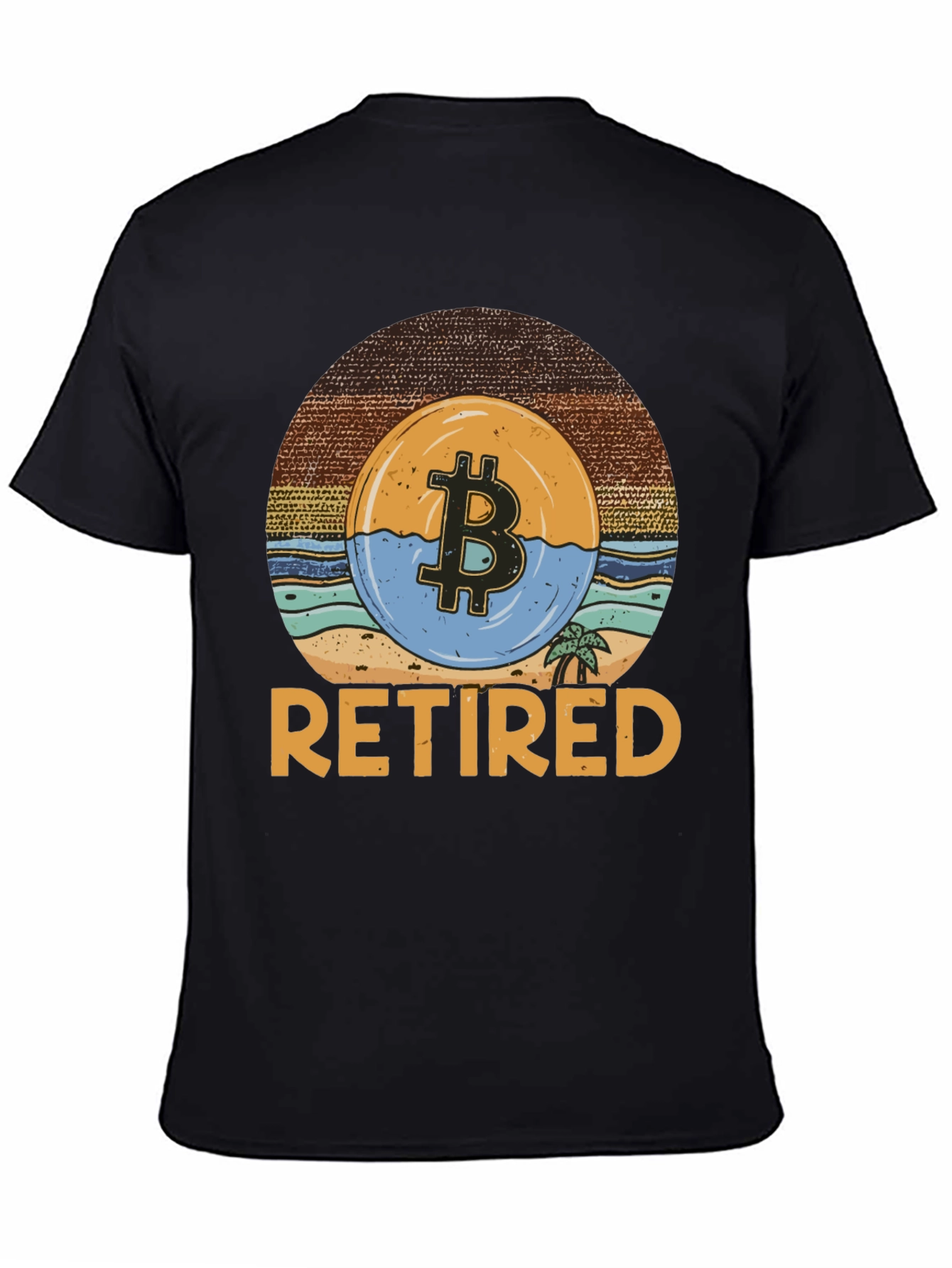 Bitcoin Retired Graphic T-Shirt - Crypto Retirement Tee