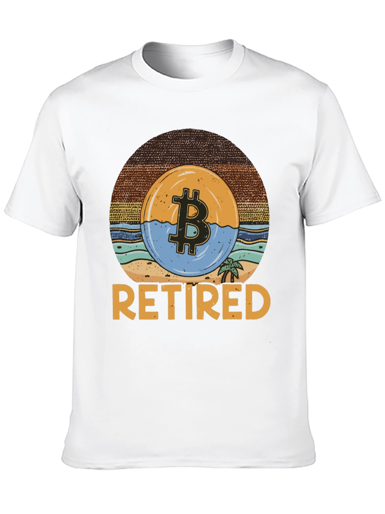 Bitcoin Retired Graphic T-Shirt - Crypto Retirement Tee