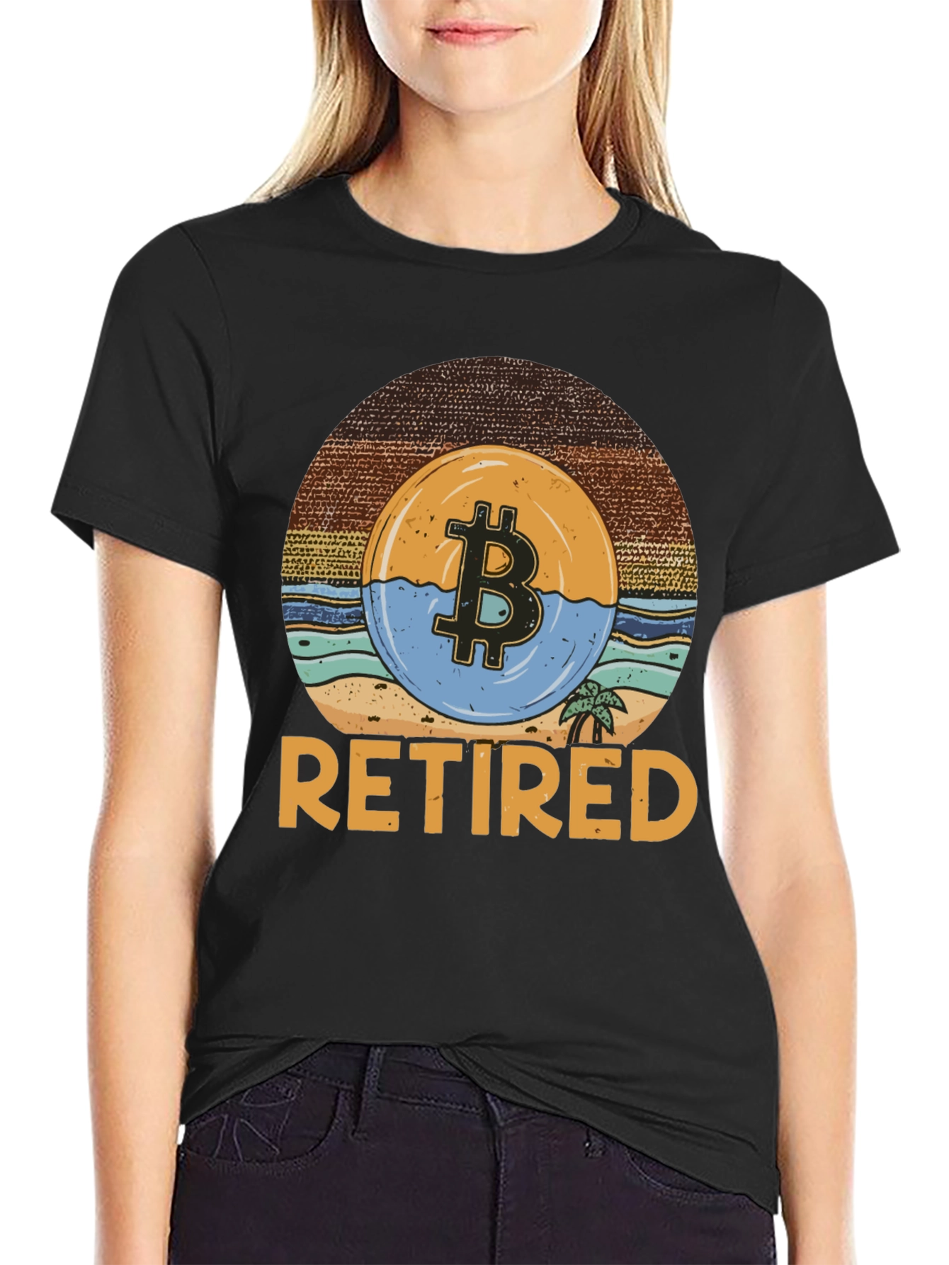 Bitcoin Retired Graphic T-Shirt - Crypto Retirement Tee