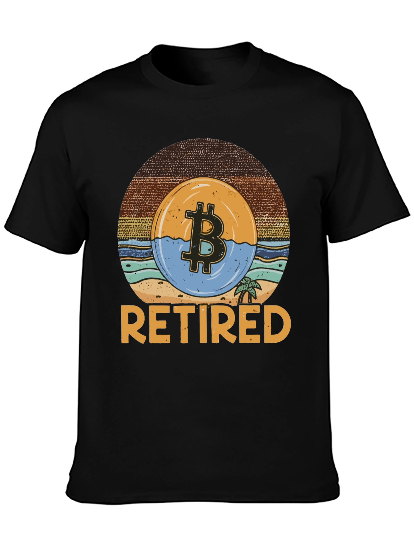 Bitcoin Retired Graphic T-Shirt - Crypto Retirement Tee