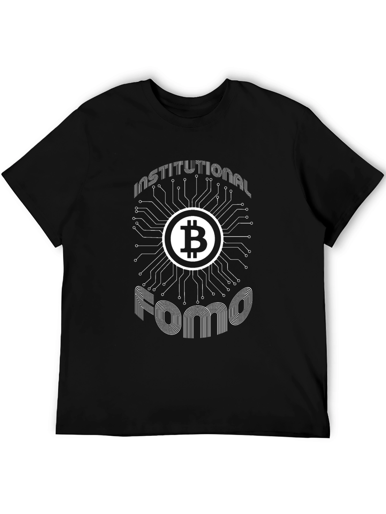 Bitcoin Institutional FOMO Black T-Shirt