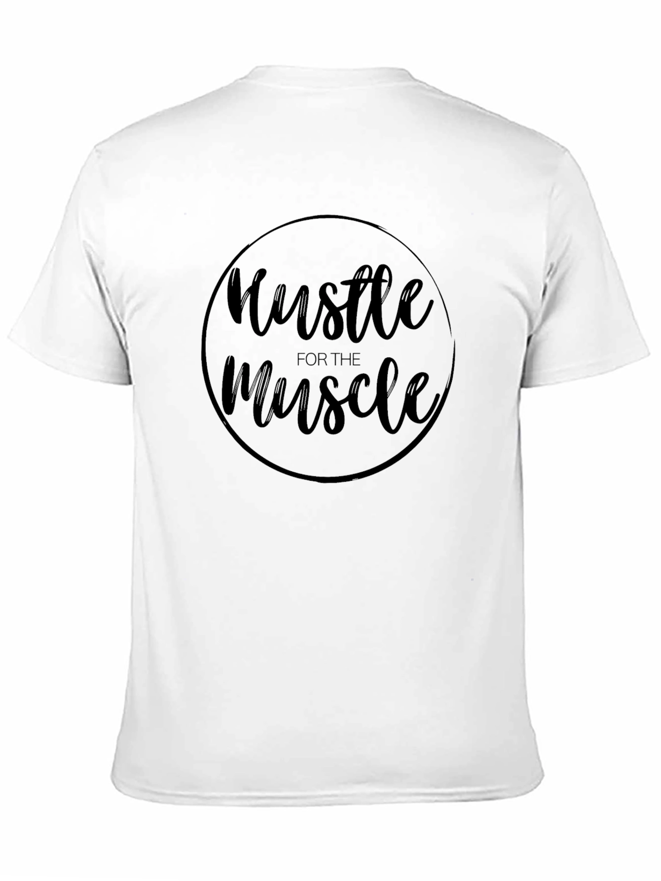 Hustle for the Muscle Black Graphic Tee