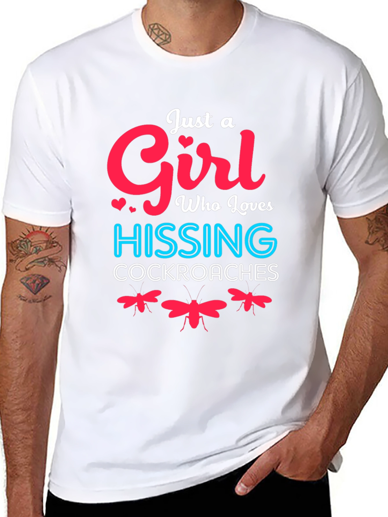 Just A Girl Who Loves Hissing Cockroaches T-Shirt