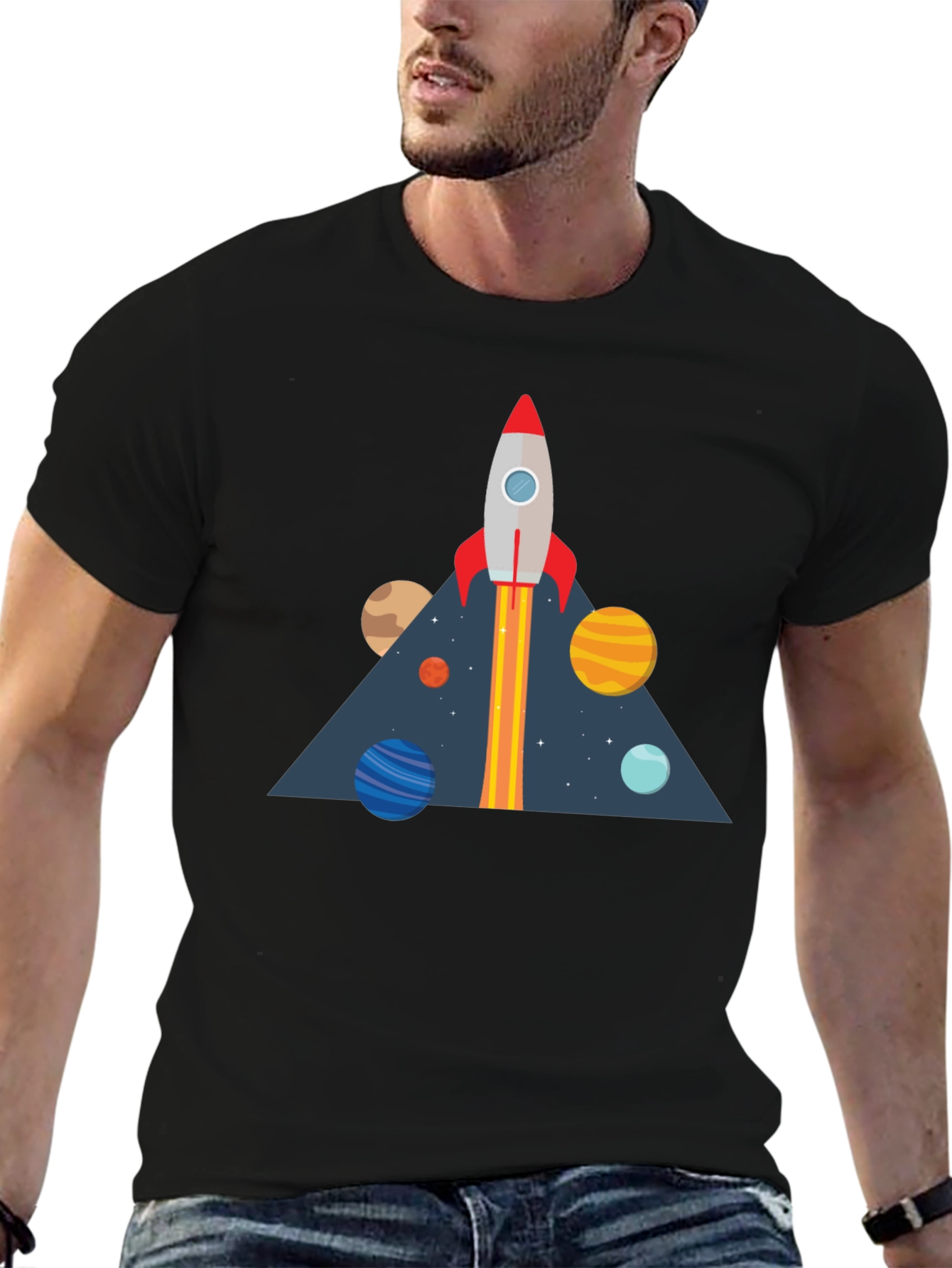 Rocket Launch T-Shirt - Space Adventure Graphic Tee