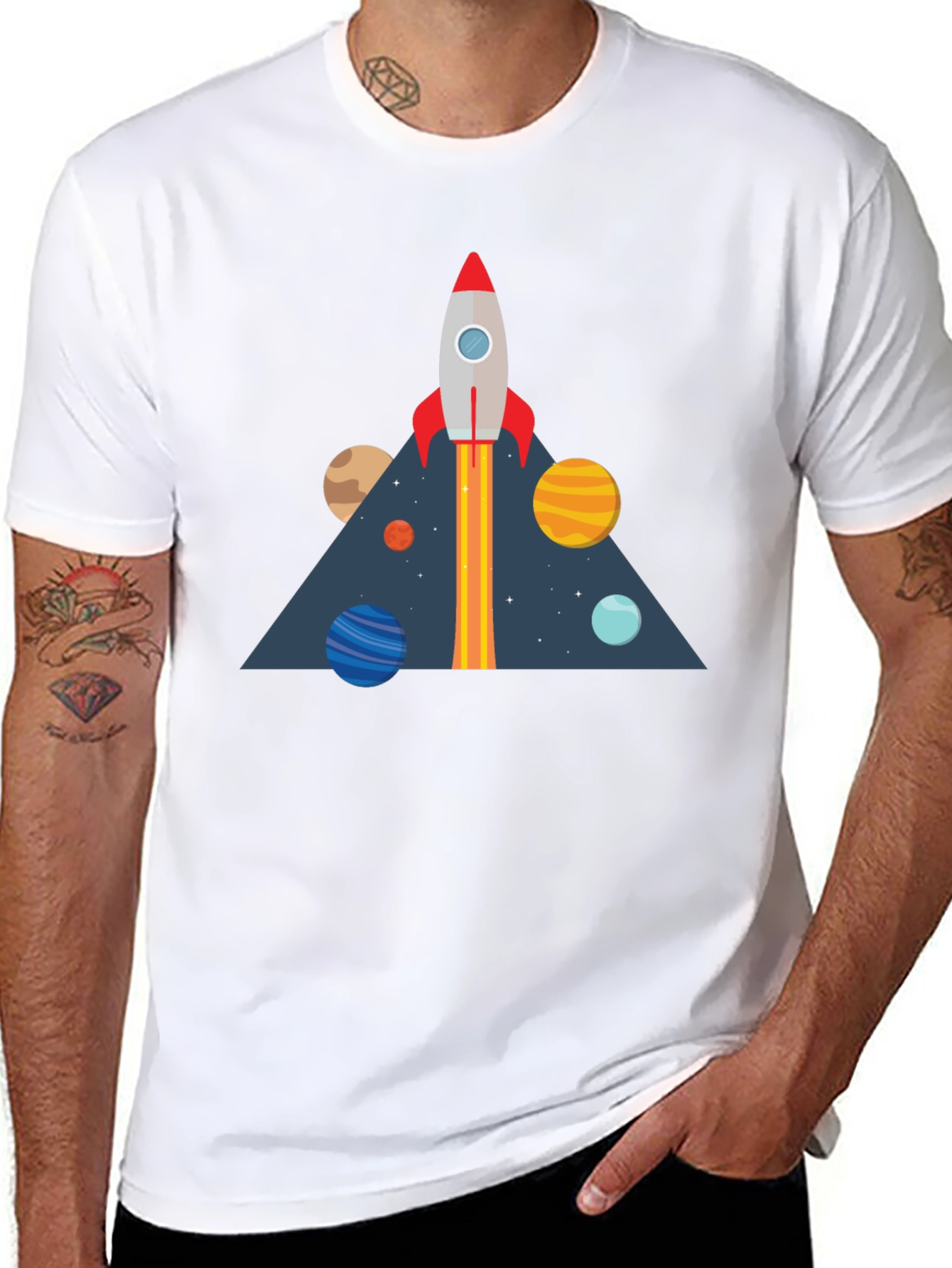 Rocket Launch T-Shirt - Space Adventure Graphic Tee