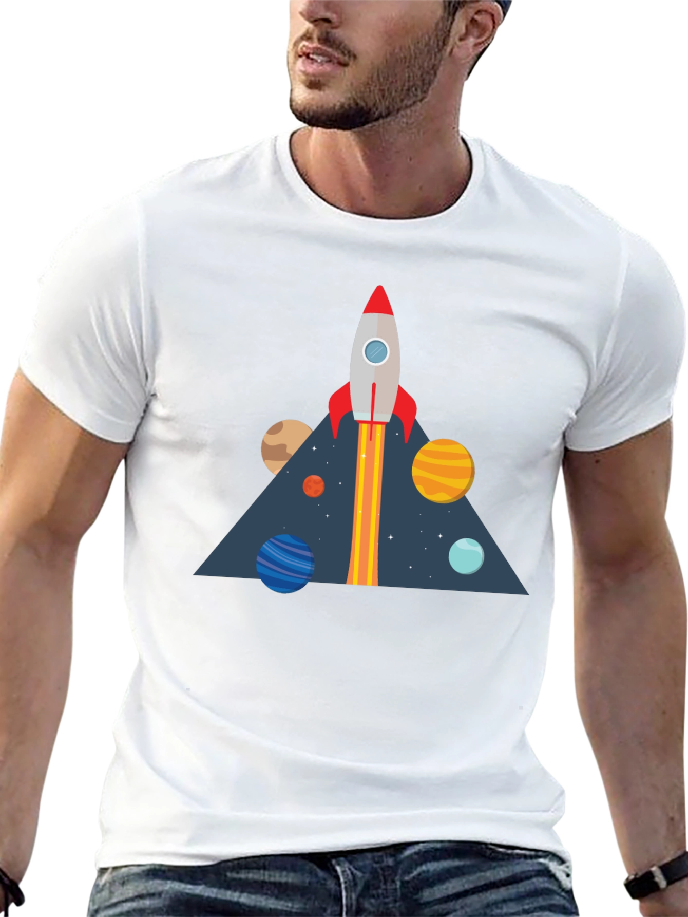 Rocket Launch T-Shirt - Space Adventure Graphic Tee